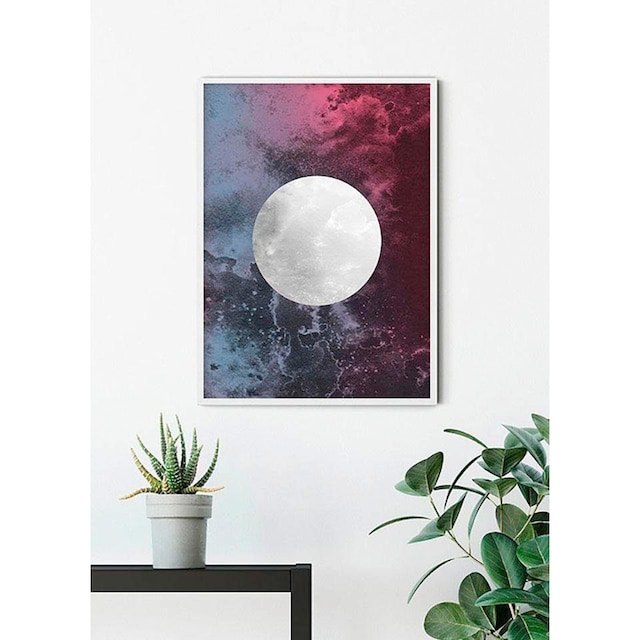 Komar Poster »Solum Luna«, Abstrakt, (1 St.), Kinderzimmer, Schlafzimmer,  Wohnzimmer | BAUR