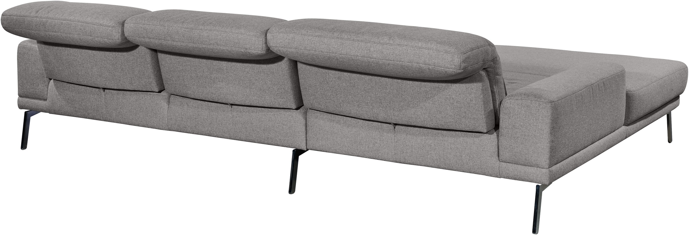 Musterring Ecksofa »MR 4580«, mit Kopf- und Sitztiefenverstellung, Metallfuß chrom, 288 x 193/220cm