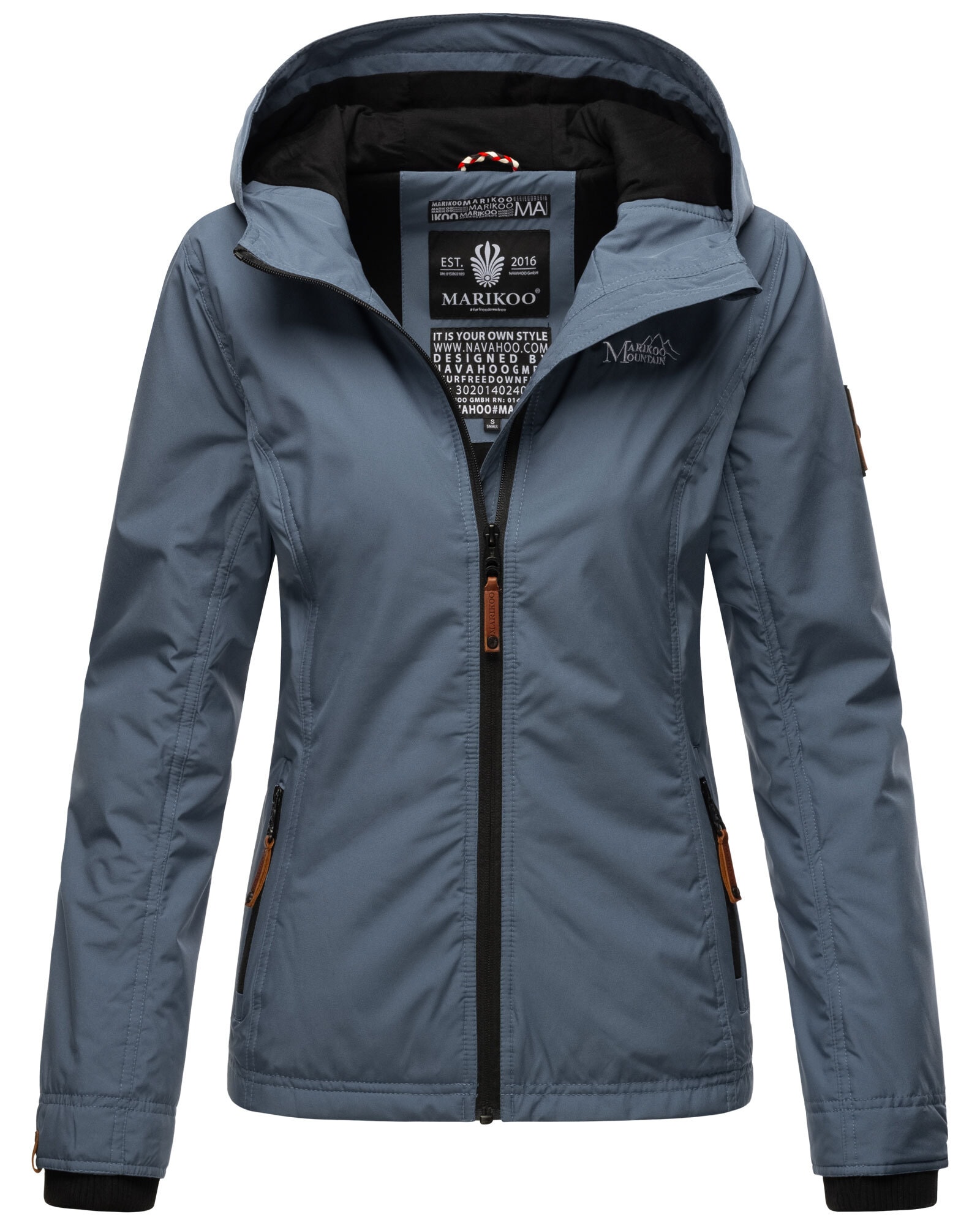 Marikoo Outdoorjacke »Brombeere«, sportliche Übergangsjacke Kapuze mit | kaufen online BAUR