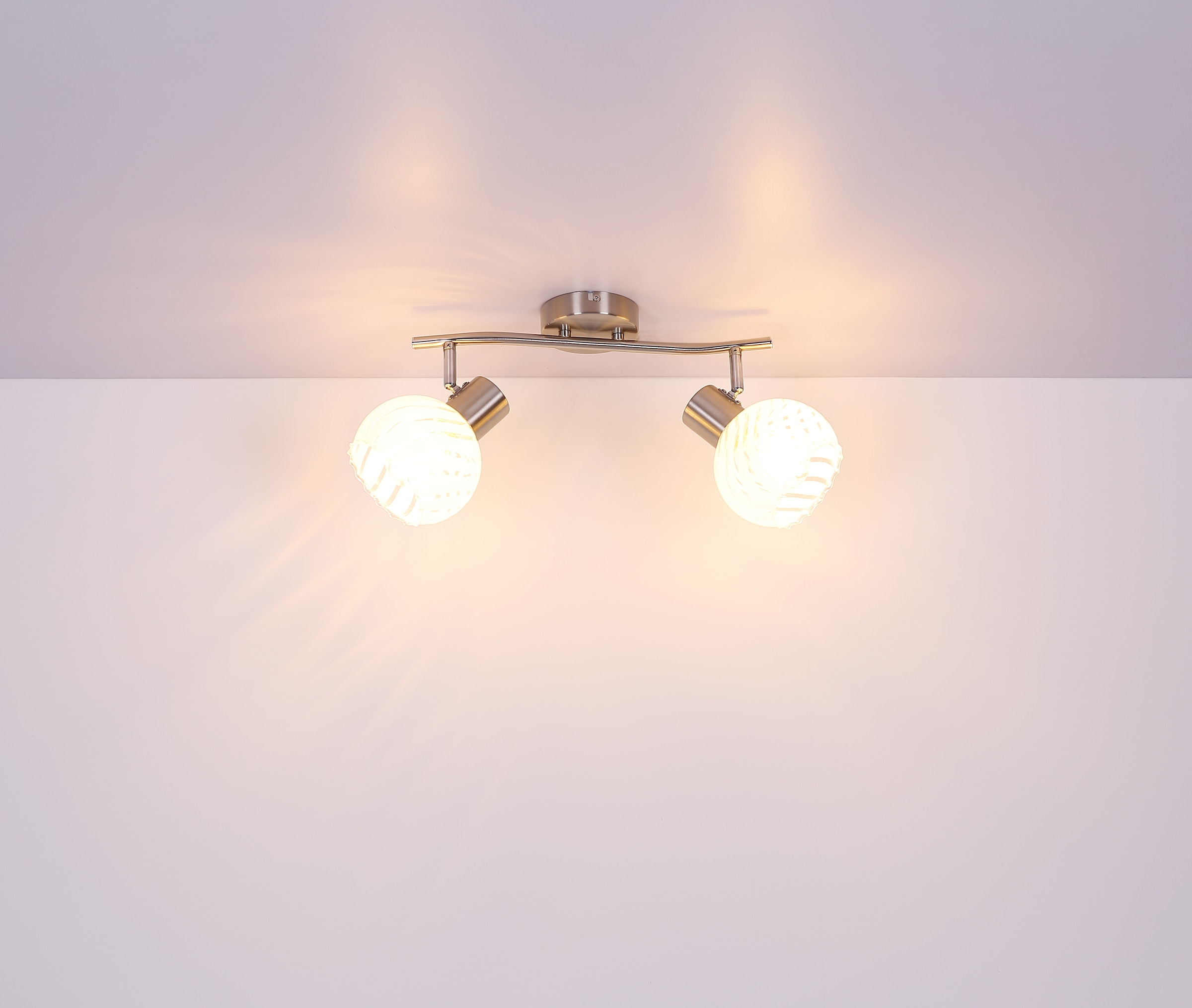 GLOBO LIGHTING Deckenstrahler »WILLY«, Leuchtmittel E27 | ohne Leuchtmittel, Deckenstrahler/Glas klar/Flur/Wohnzimmer