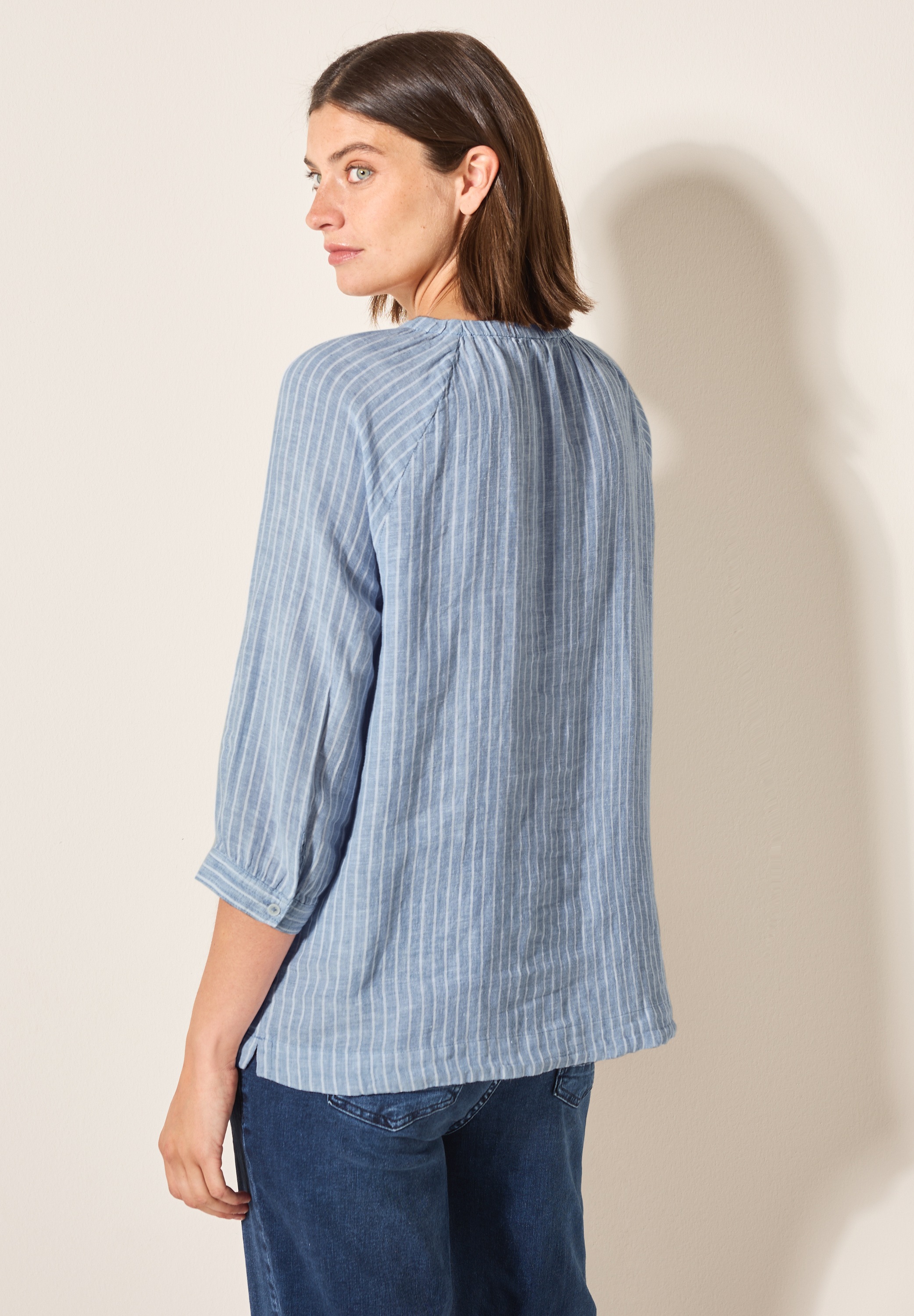 Cecil Shirtbluse, 3/4-Arm in Streifen-Optik günstig online kaufen