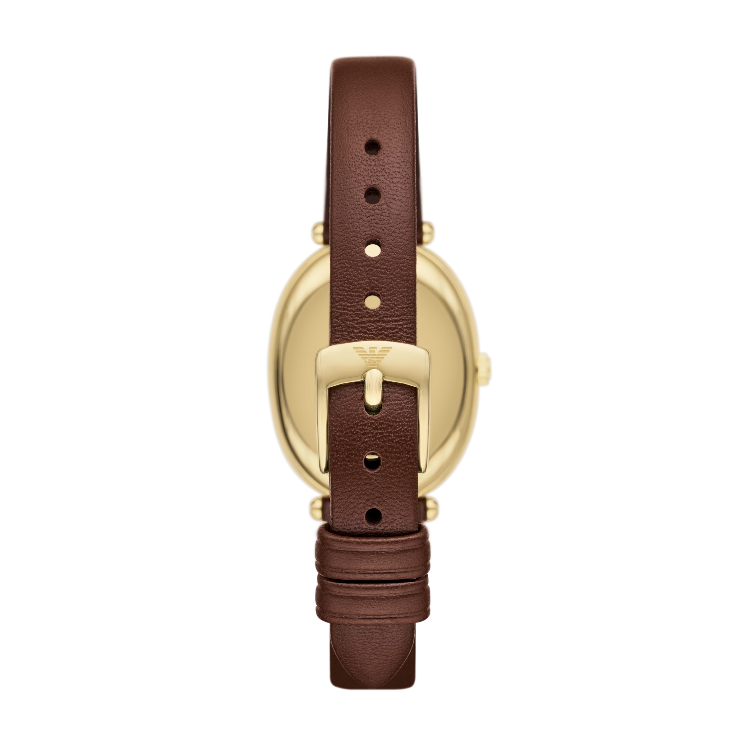 Emporio Armani Quarzuhr, Armbanduhr, Damenuhr, Lederarmband, analog