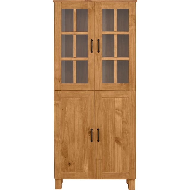 Home affaire Hochschrank »Rodby«, FSC®-zertifiziertes Massivholz, Breite 75  cm, Höhe 170 cm kaufen | BAUR