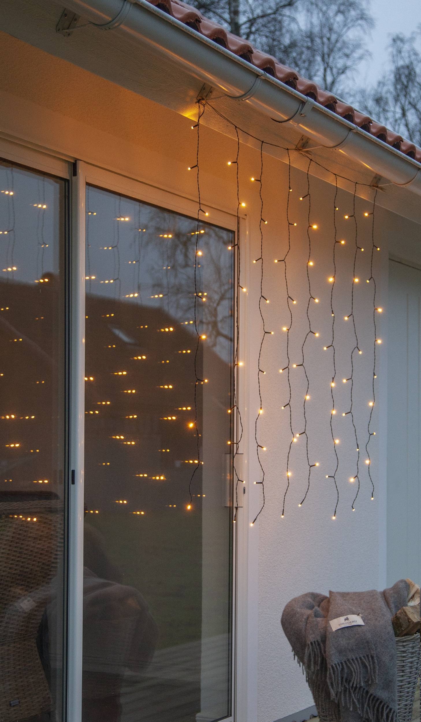 EGLO LED-Lichterkette »GOLDEN WARM WHITE - Weihnachtsdeko - Beleuchtung - Winterdeko«, 120 St.-flammig, Lichterkette für innen und außen,extra-warmweiß, 130 x 200 cm