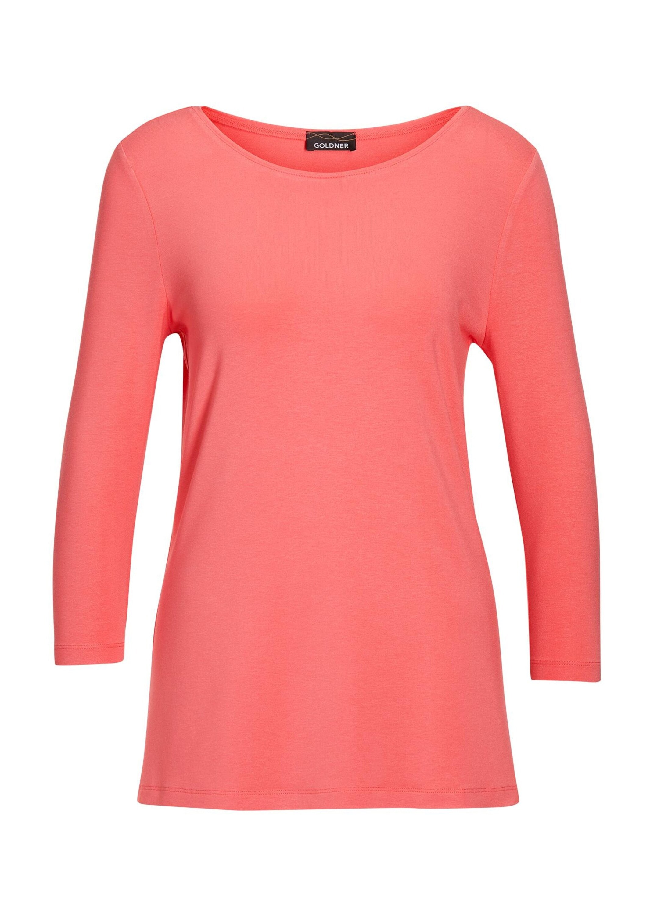 GOLDNER 3/4-Arm-Shirt "Kurzgröße Trageangenehmes Stretch-Viskoseshirt" günstig online kaufen