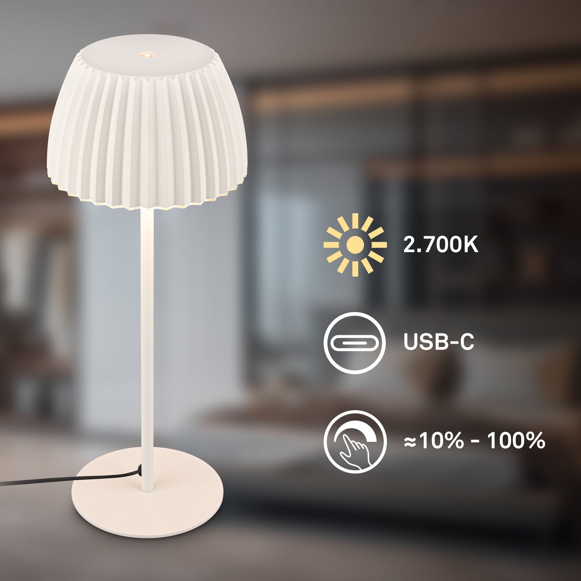 Briloner Leuchten LED Tischleuchte »LOCA 7625016«