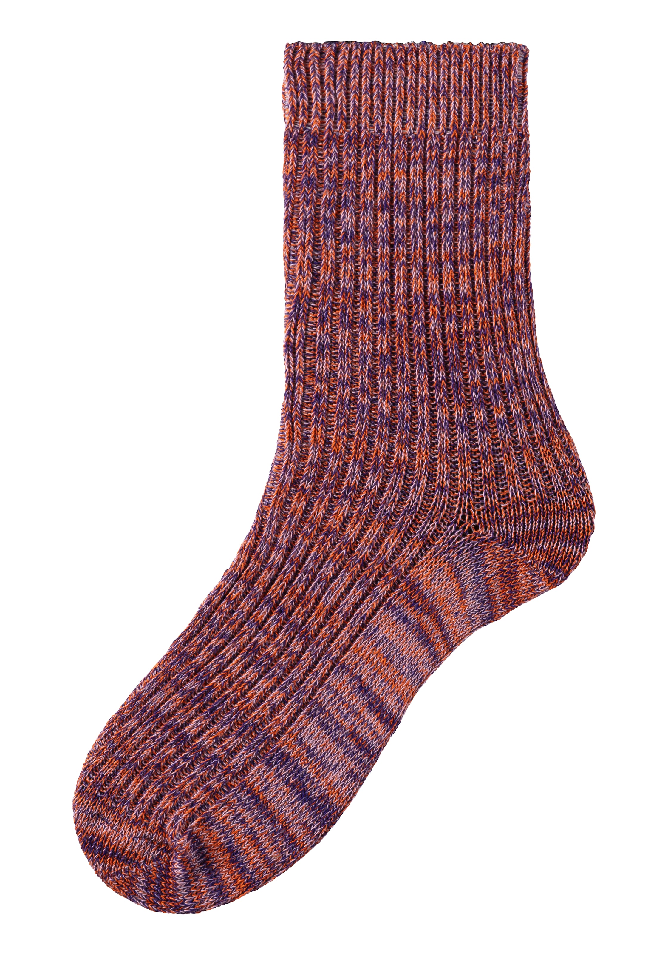 LASCANA Socken, (5 Paar), gestrickt mit farbigen Garnen