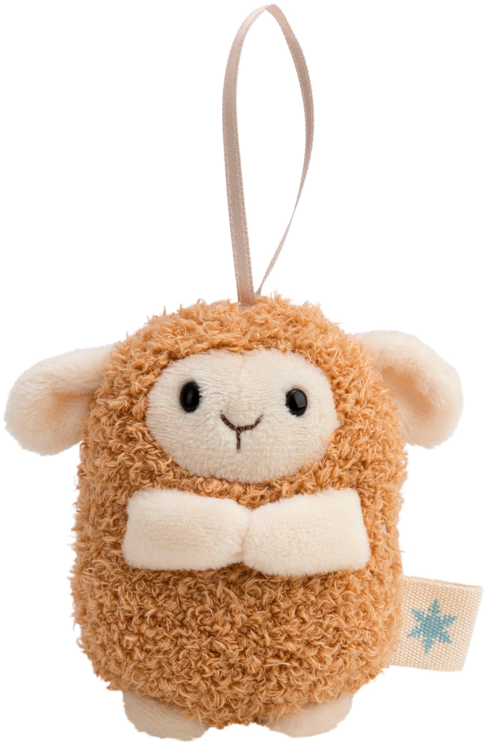 Nici »mymochi, Set Schaf Wools braun 8cm mit Glocke & Rentierkostüm« in Geschenkbox