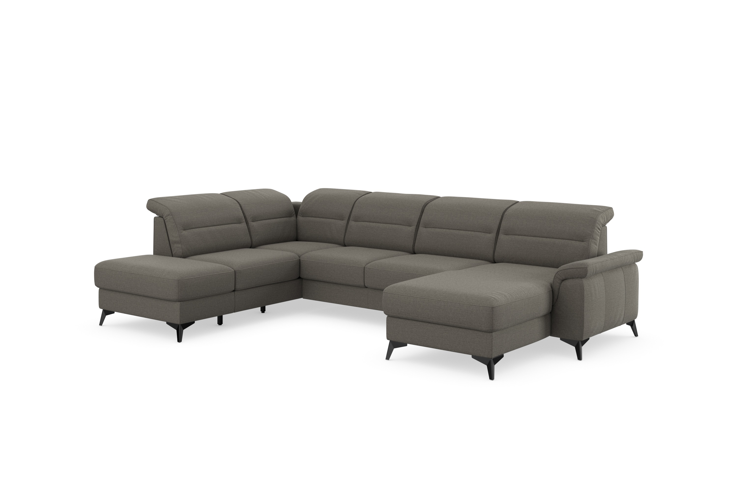 Thumbnail - sit&more Wohnlandschaft "Sinatra U-Form", optional mit Kopfteilverstellung und Armteilfunktion, Metallfüße