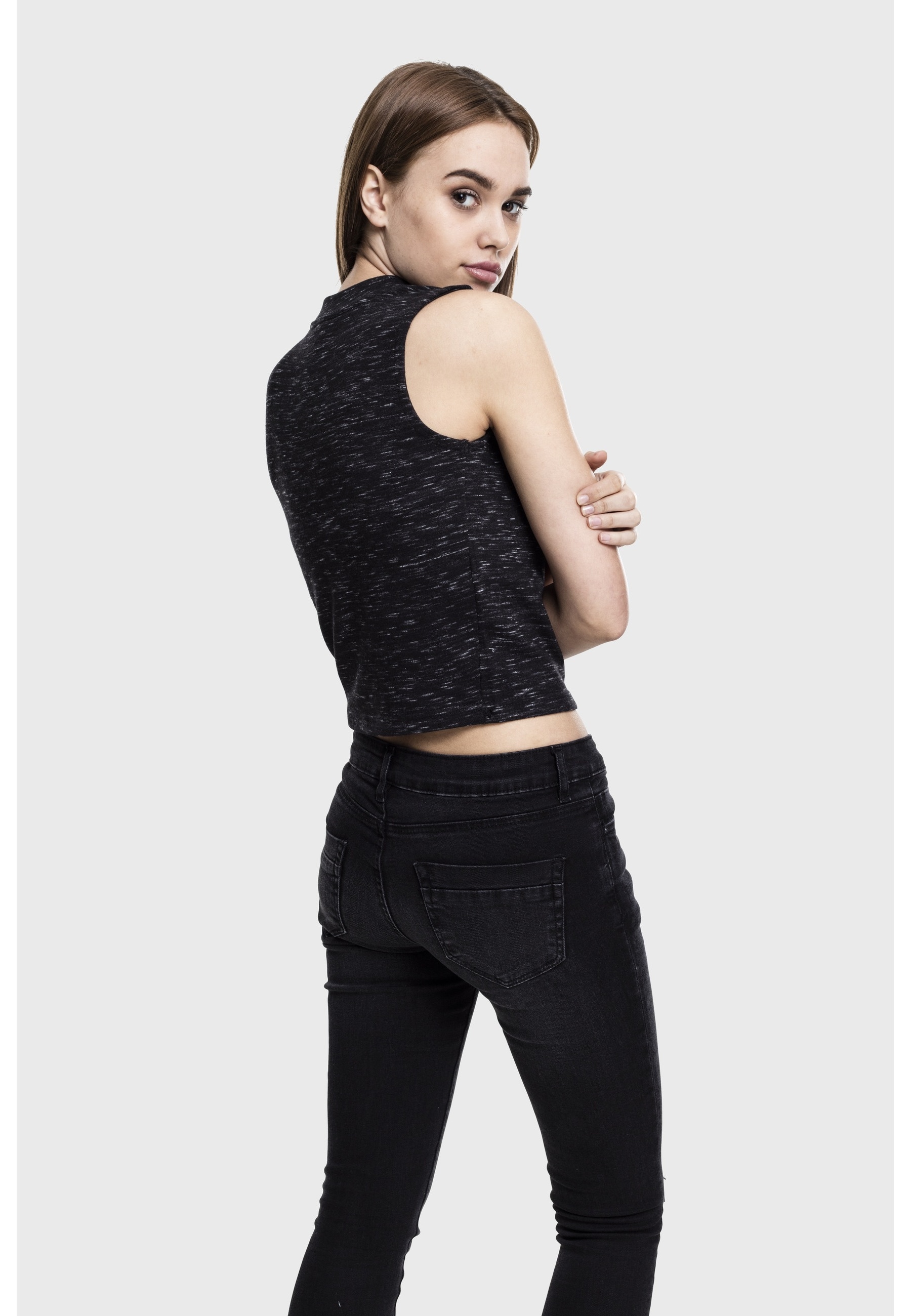 URBAN CLASSICS Tanktop »Urban Classics Damen Ladies Space Dye Top« 1 Stk.