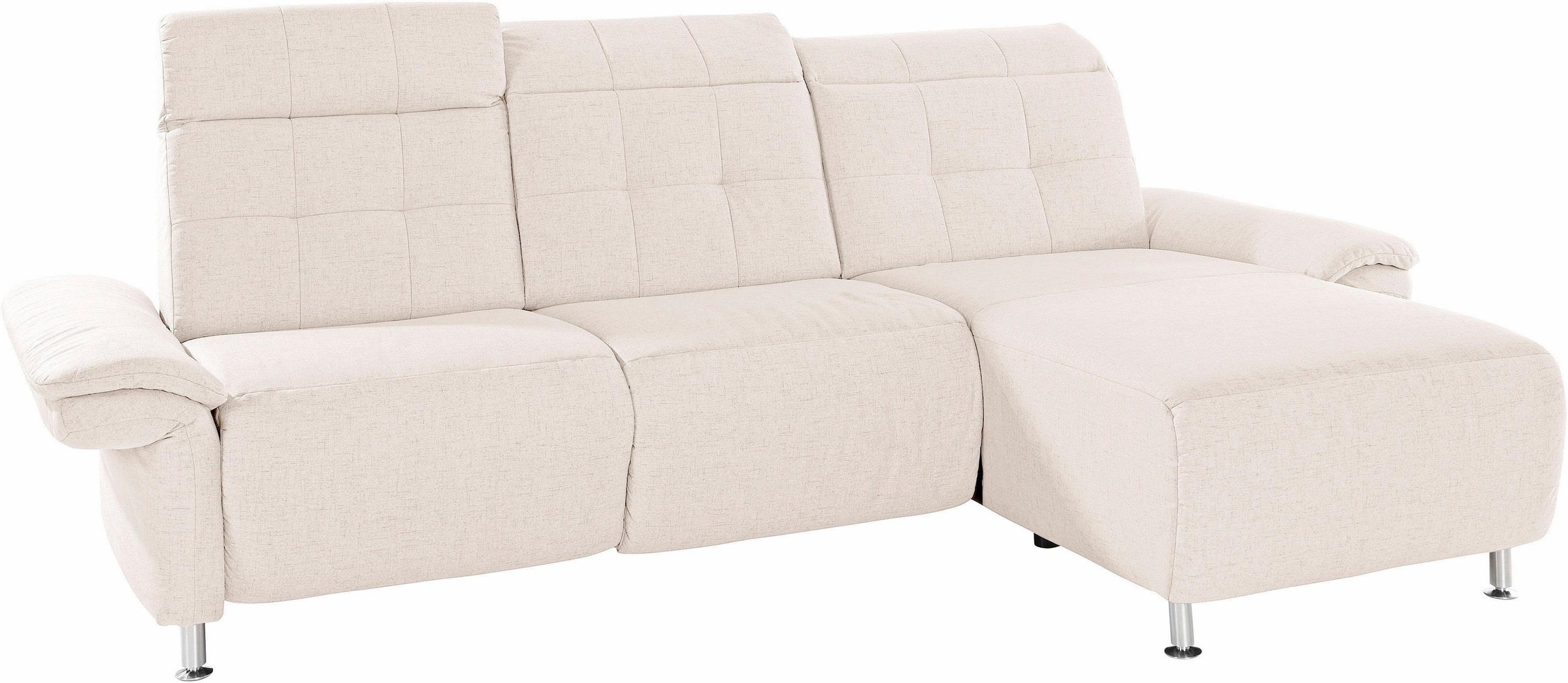 Home affaire Ecksofa "Manhattan L-Form" 2 Sitze mit elektrischer Relaxfunkt günstig online kaufen