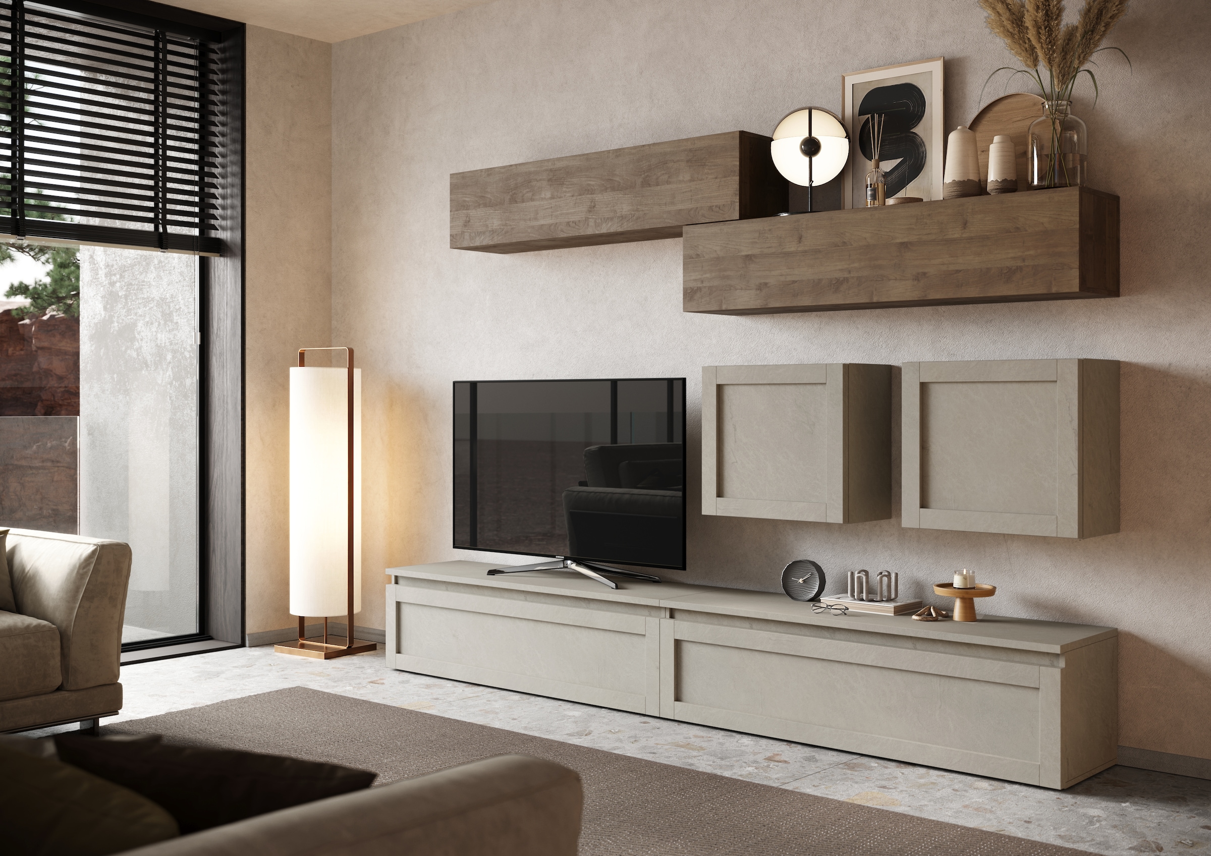 INOSIGN Wohnwand "INFINITY, 6tlg. Breite 260 cm, Höhe variabel, Schrankwand günstig online kaufen