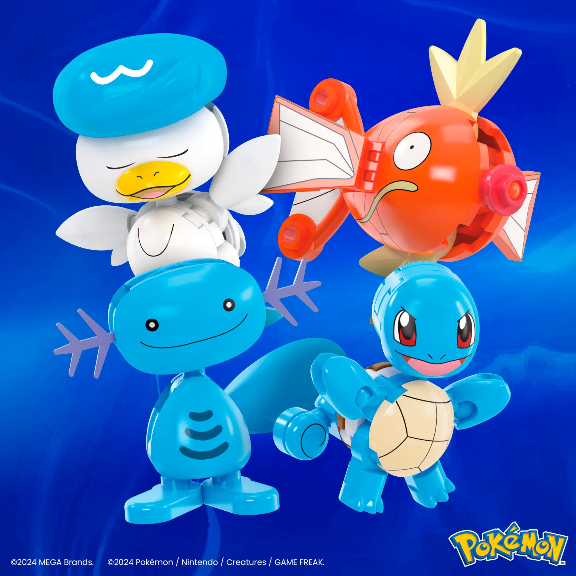 MEGA Konstruktions-Spielset »Pokémon 4 Wasser-Typ Pokémon«