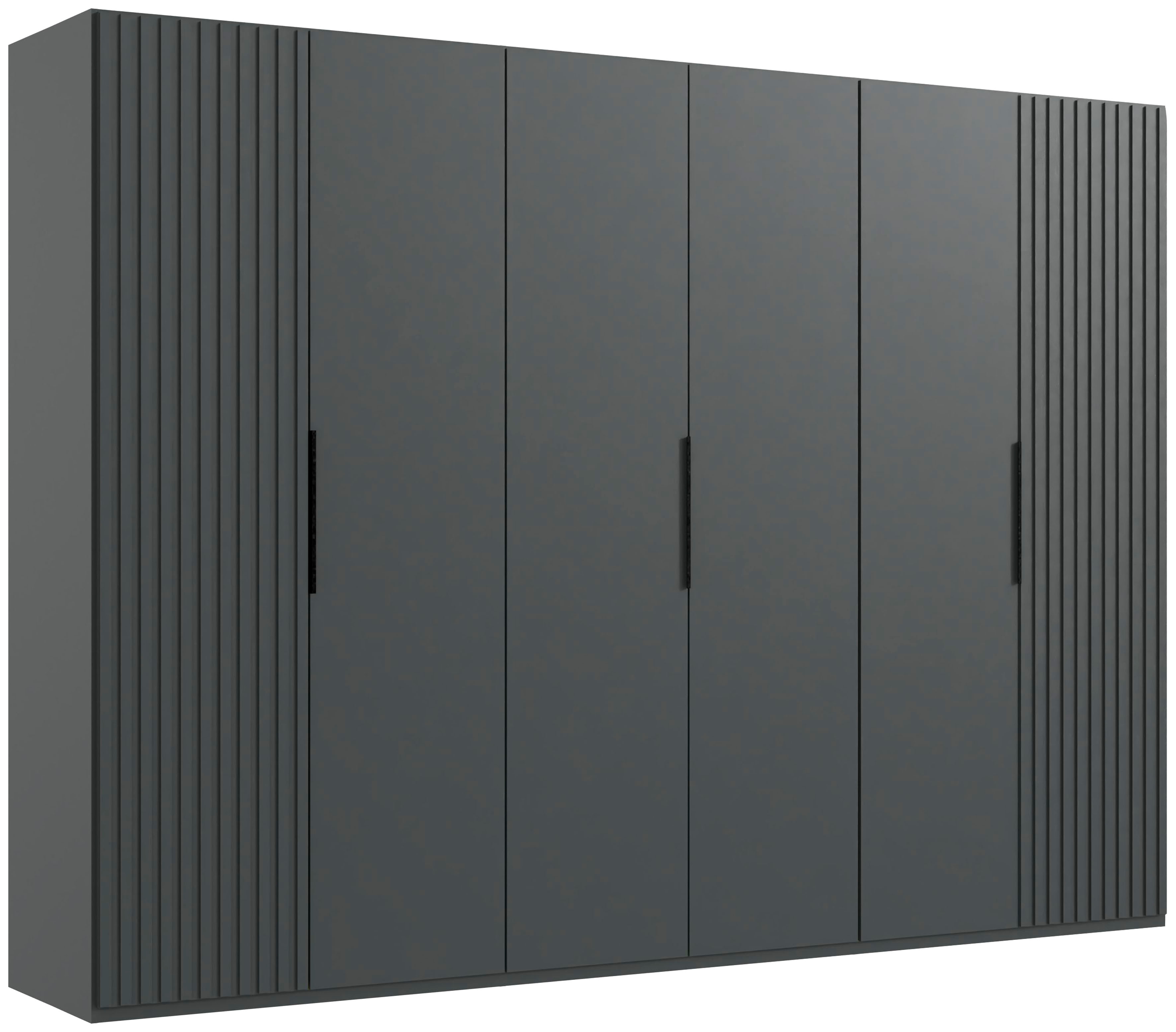 Wimex Drehtürenschrank "Andorra by fresh to go" Mit 3D-Leisten für Akustikpaneel-Optik
