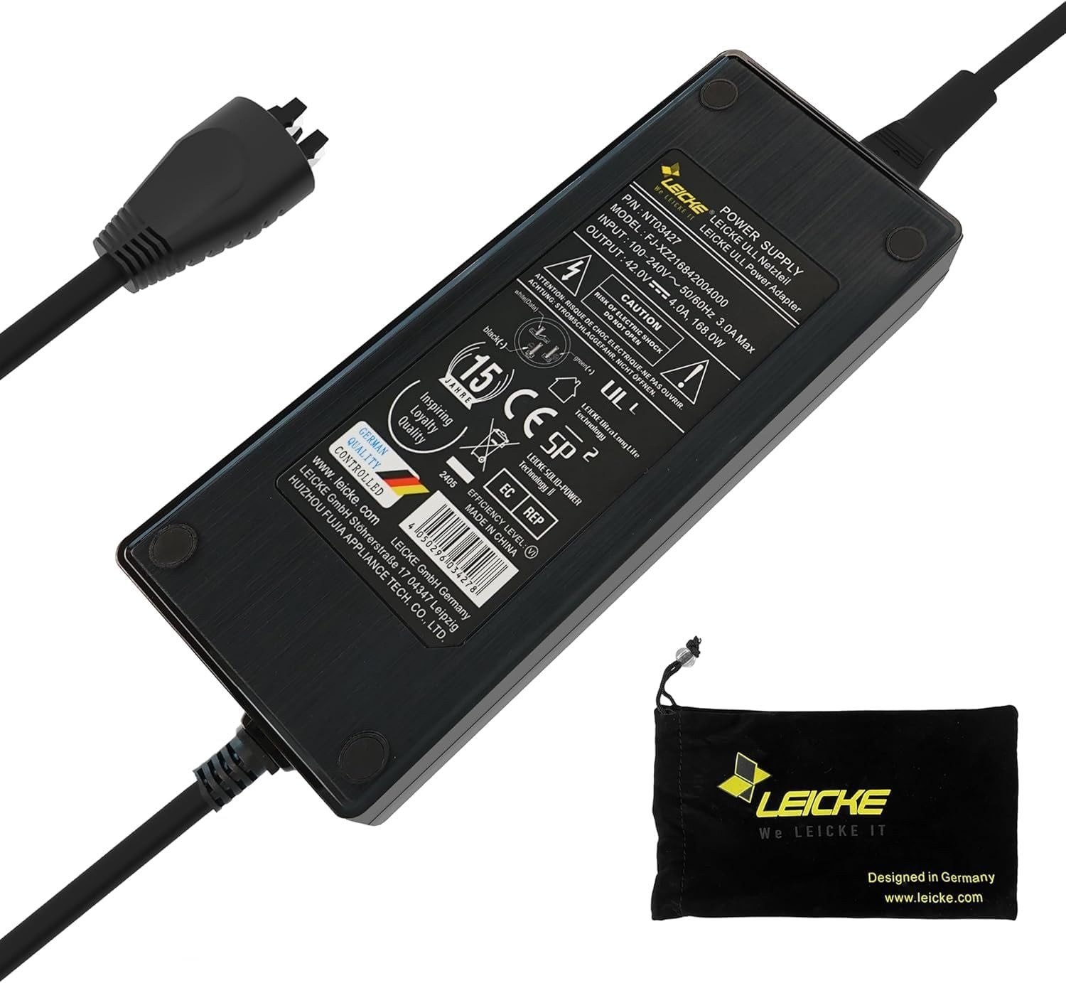 Leicke Batterie-Ladegerät »Ladegerät für Bosch 42V/36V 4A Performance  Active Line E-Bike/Pedelec«