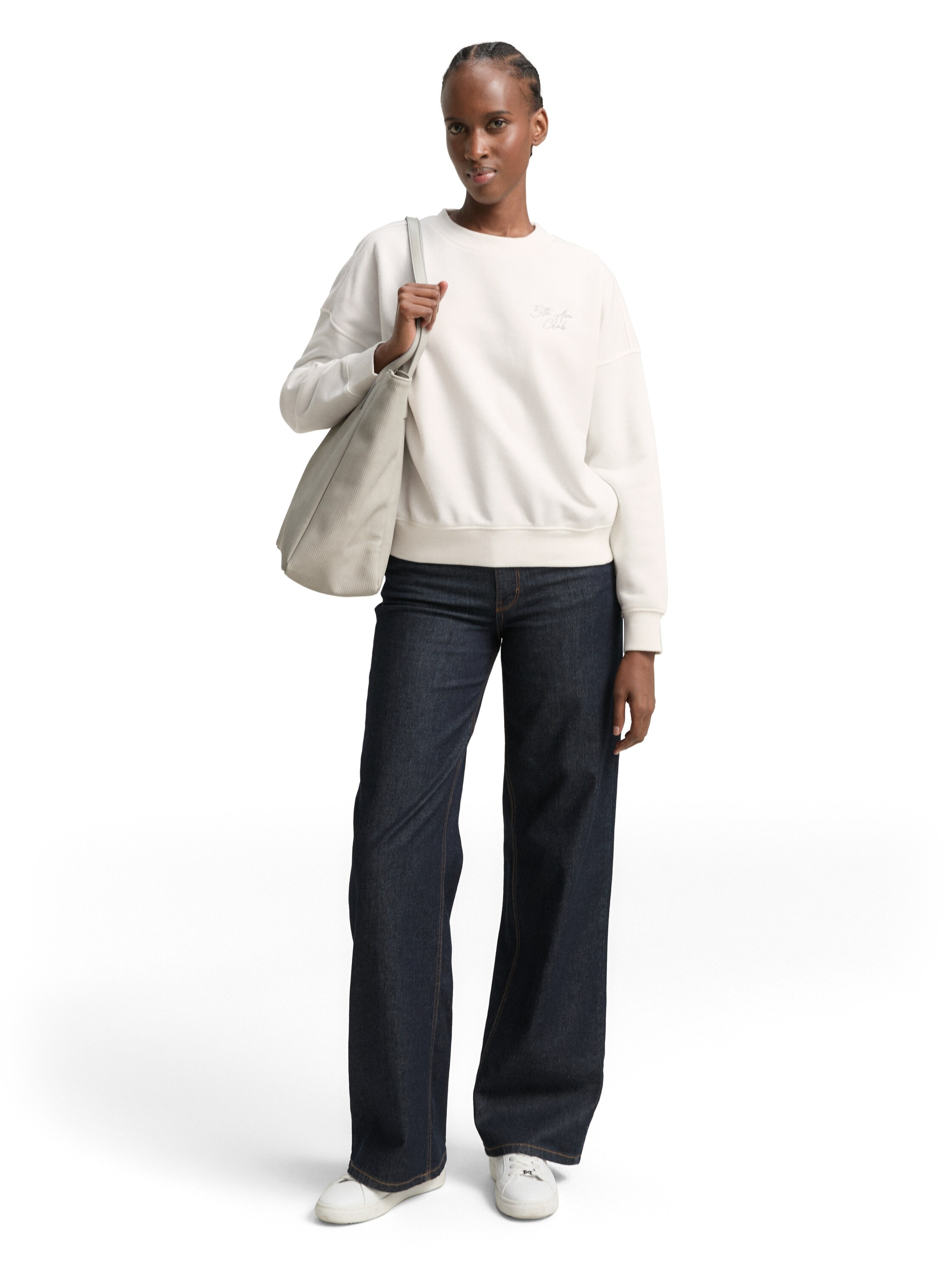 TOM TAILOR Denim Sweatshirt , mit Rippbündchen
