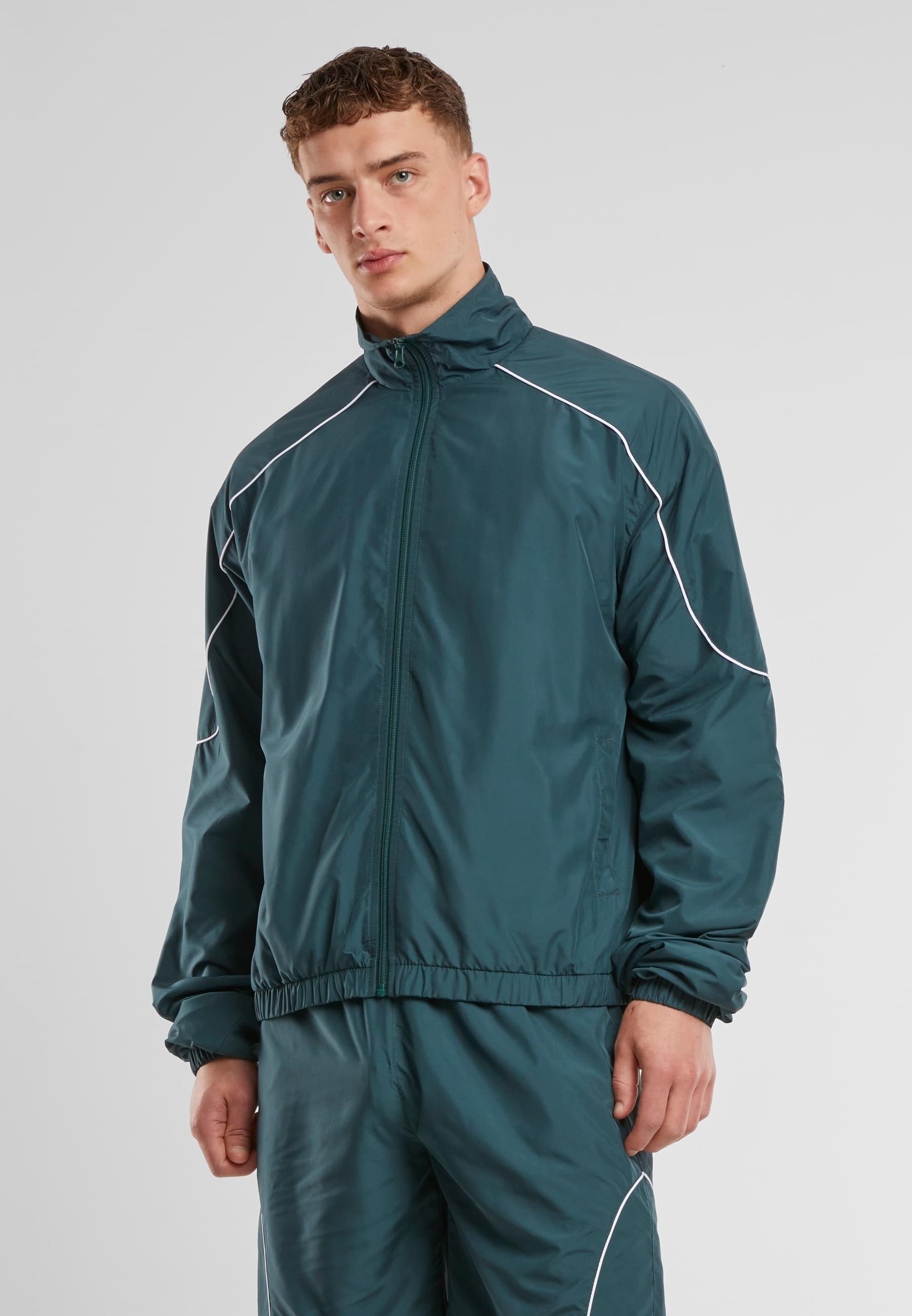 URBAN CLASSICS Trainingsjacke »Urban Classics Piped Panel Trackjacket«, (1 St.), ohne Kapuze