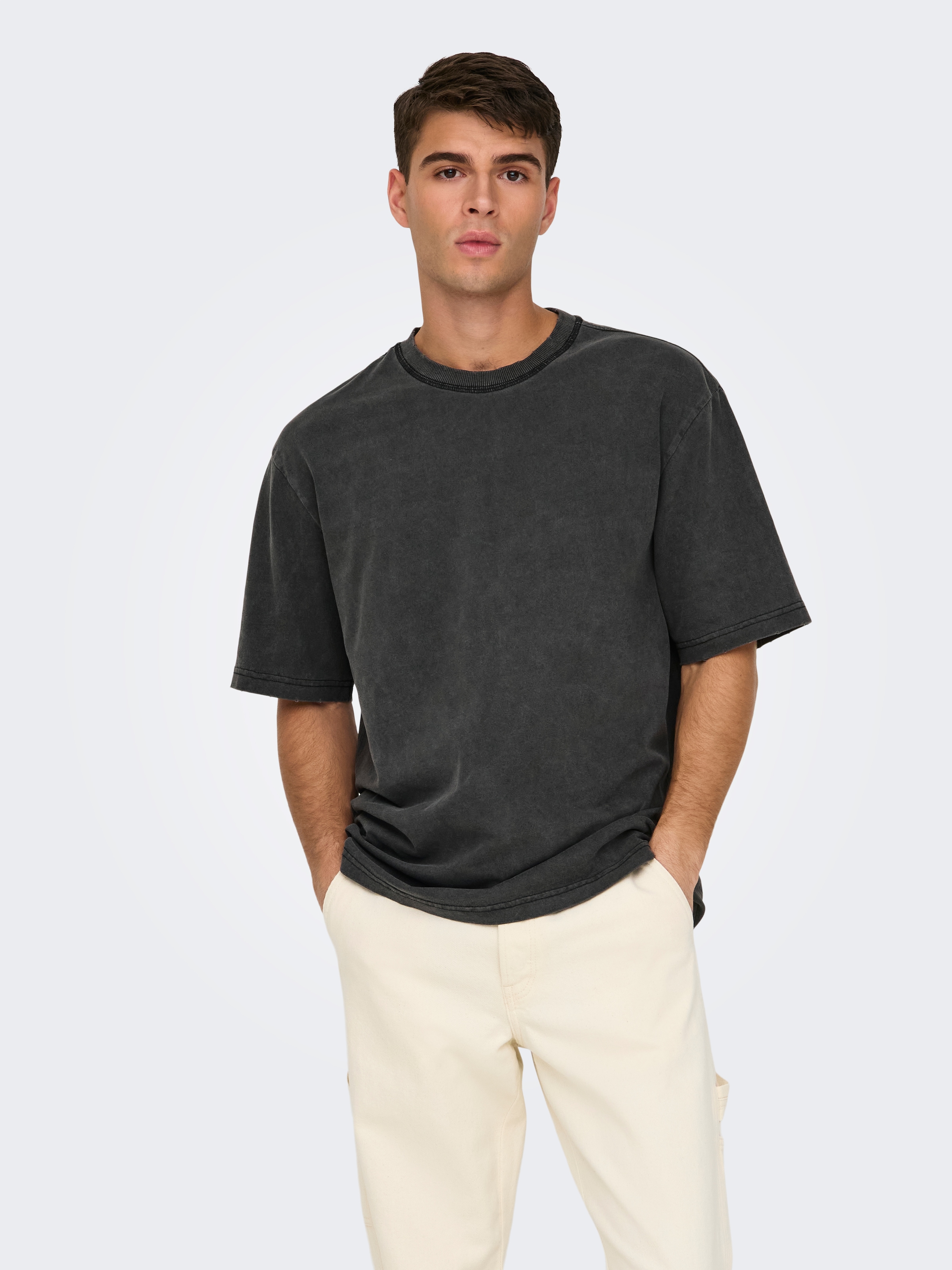 ONLY & SONS Rundhalsshirt "ONSDISTRESS RLX SS TEE" günstig online kaufen