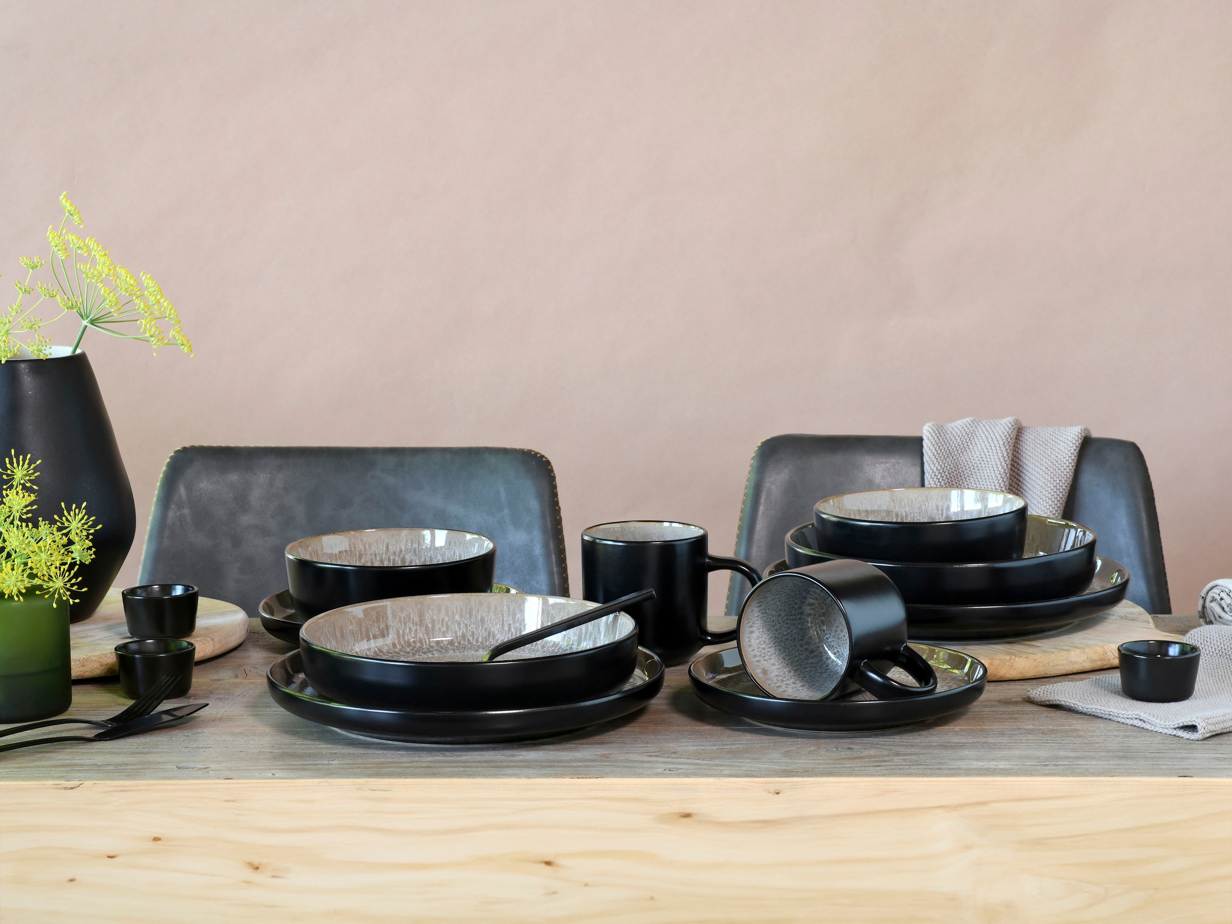 my home Kombiservice "modernes Geschirr-Set, Service Nydala" hohe Haltbarke günstig online kaufen
