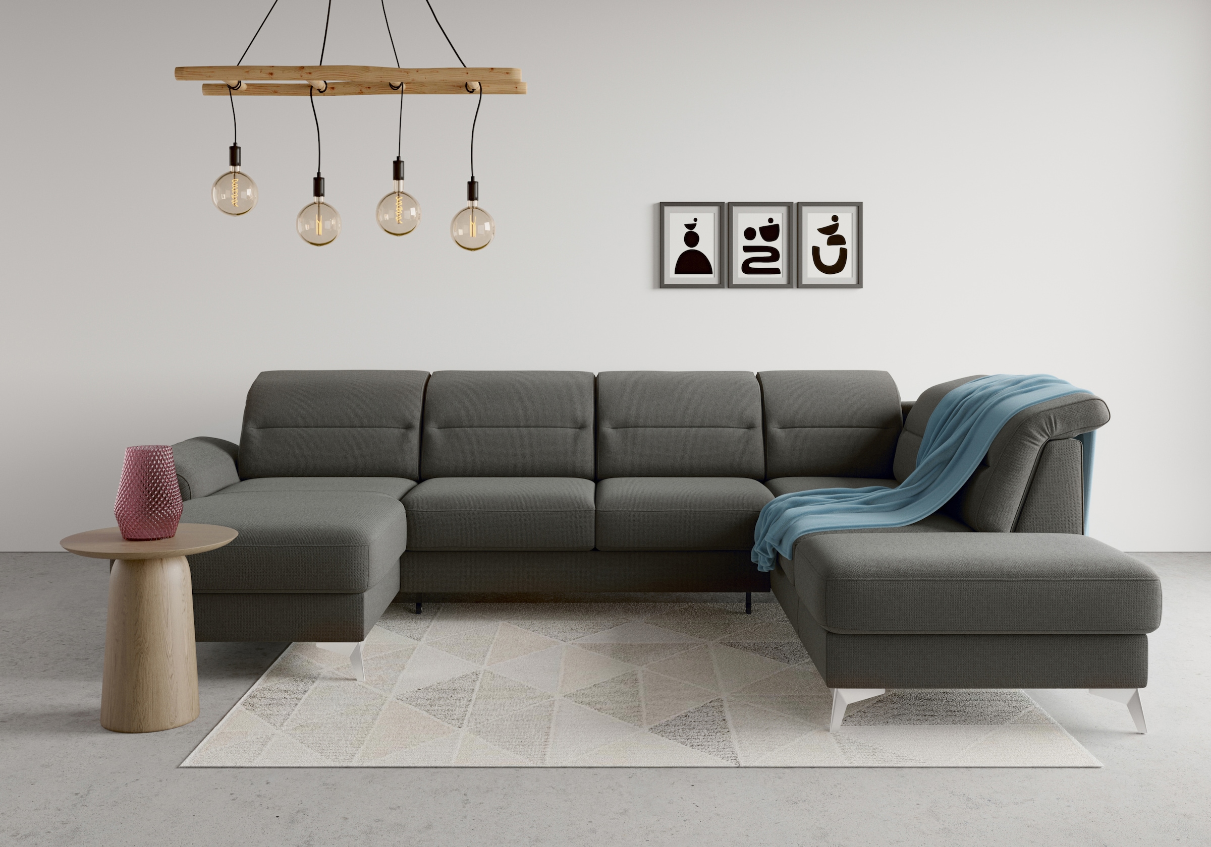 sit&more Wohnlandschaft "Sinatra U-Form" optional mit Kopfteilverstellung u günstig online kaufen