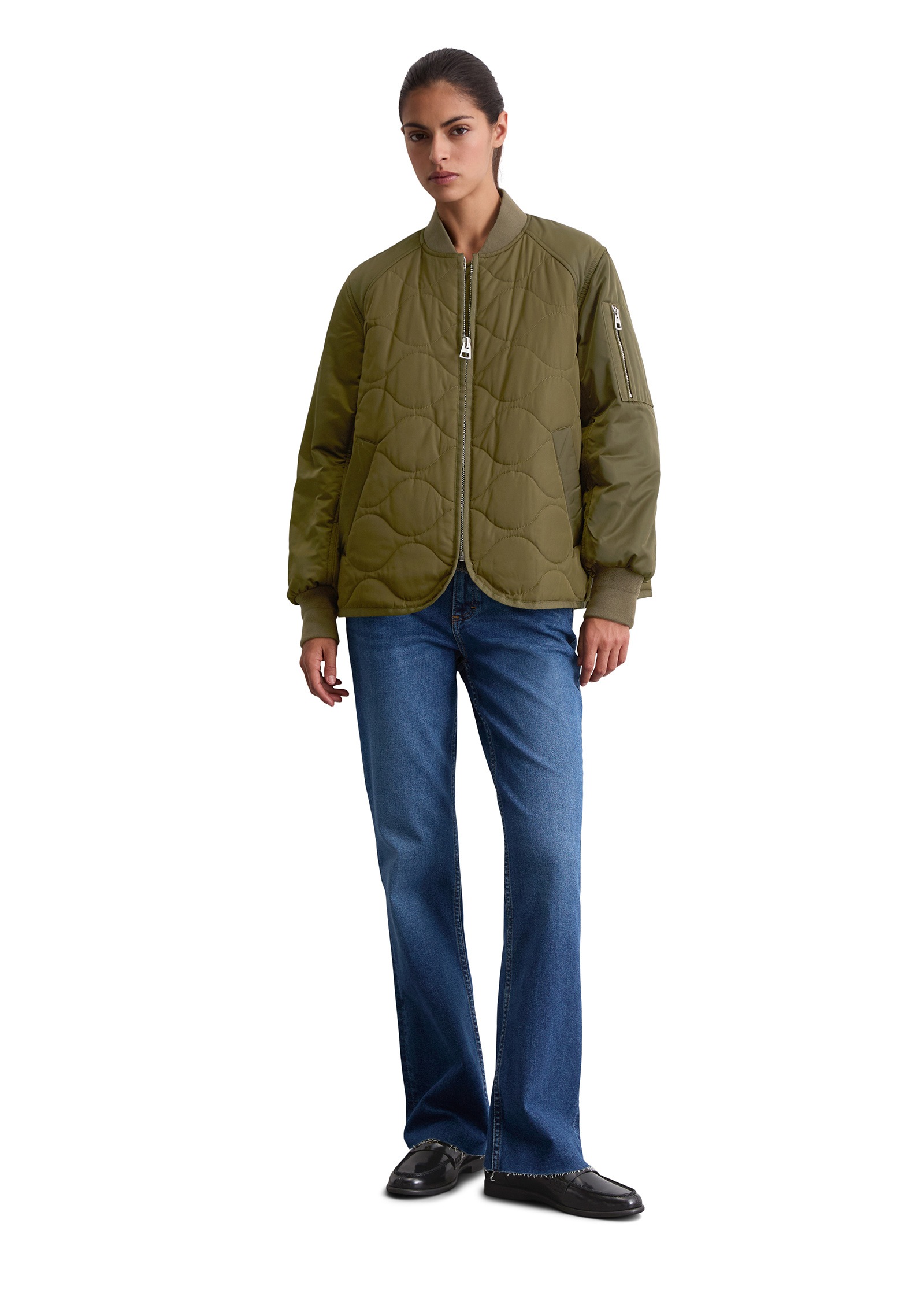 Marc O'Polo Outdoorjacke »im Cape-Stil«, ohne Kapuze