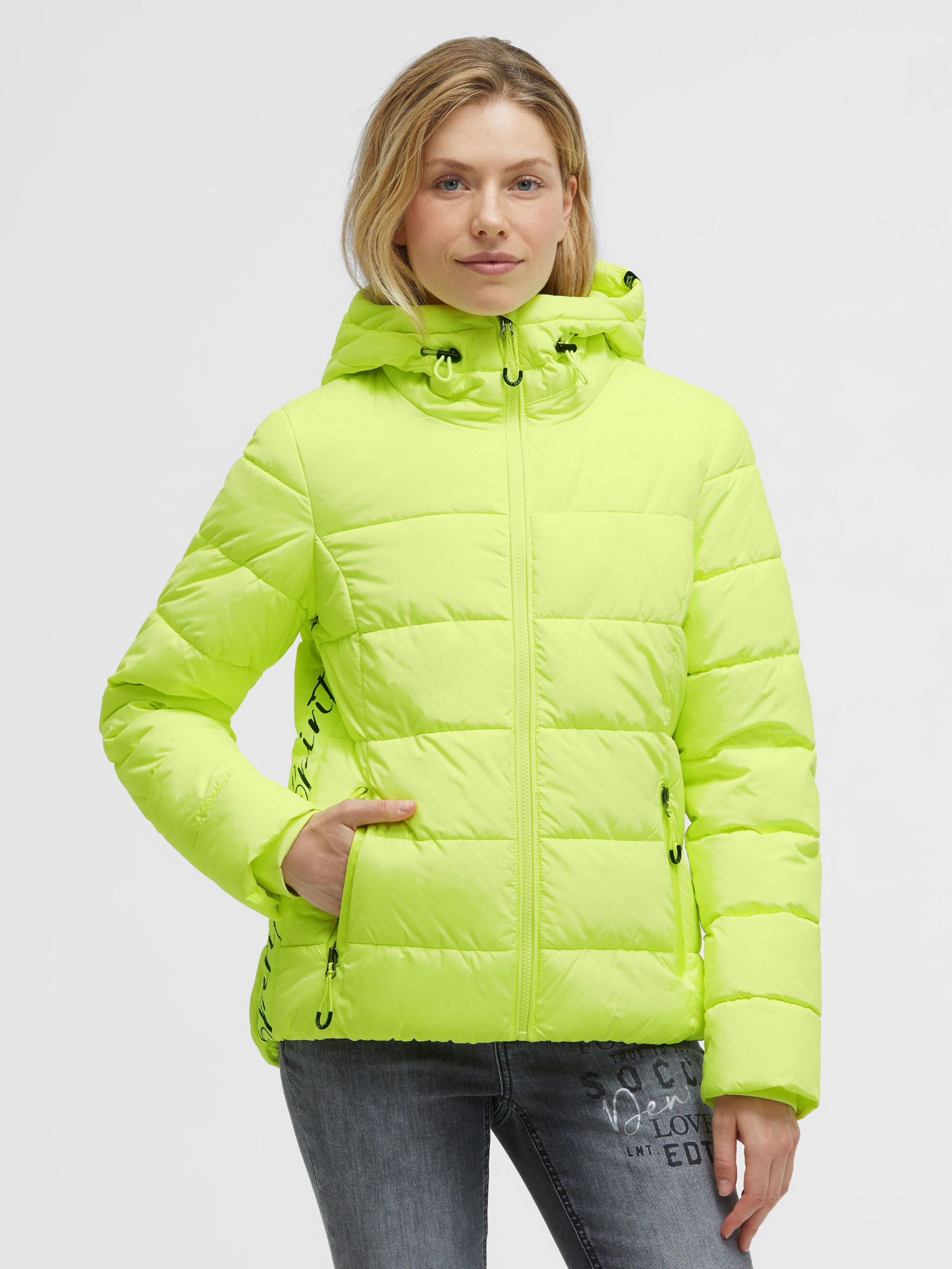 SOCCX Winterjacke mit Kapuze mit Windfangleiste