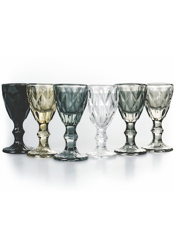 Villa d'Este Likörglas »Prisma Stones« (Set 6 tlg.)...