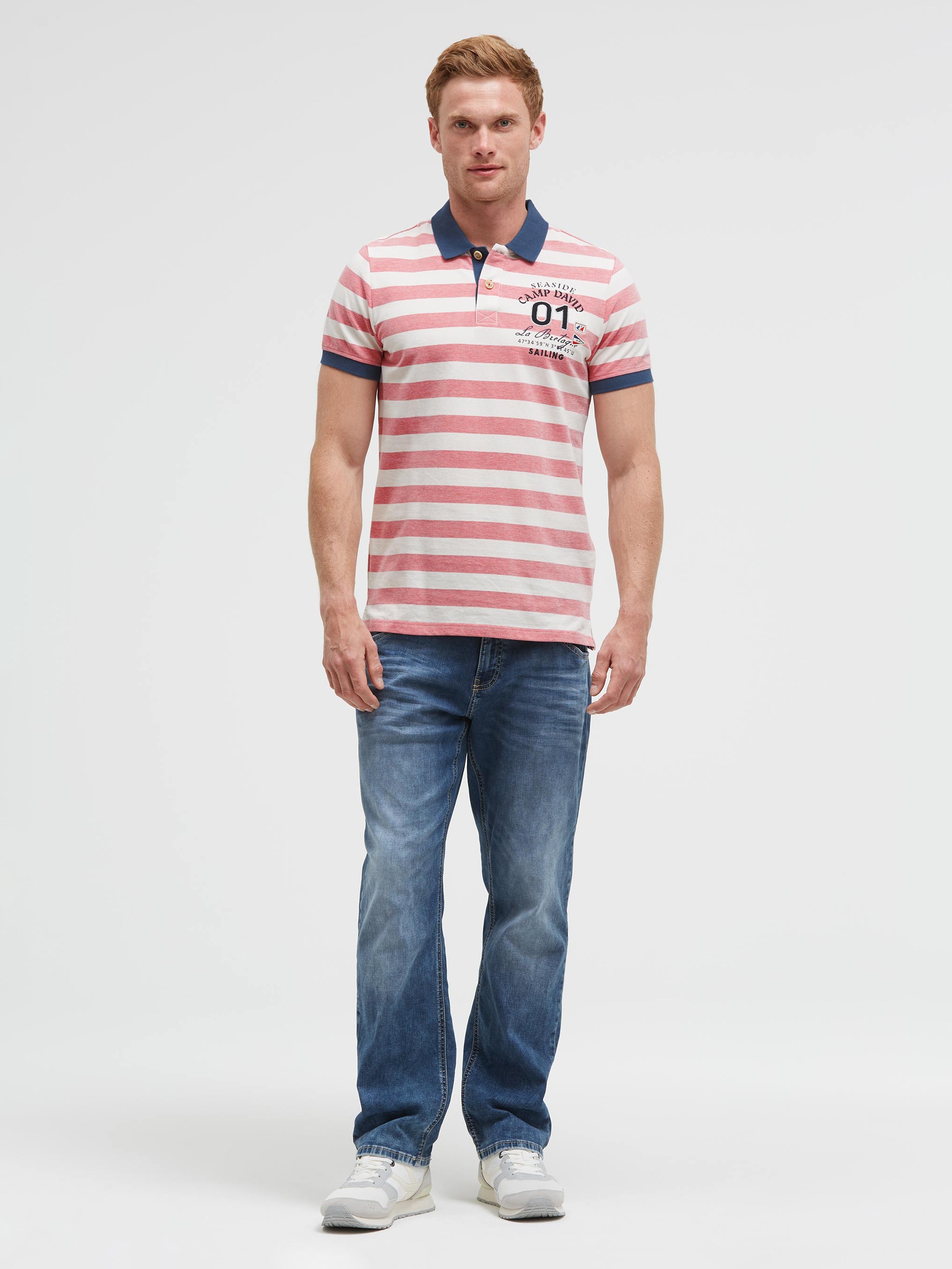 CAMP DAVID Poloshirt aus Baumwolle