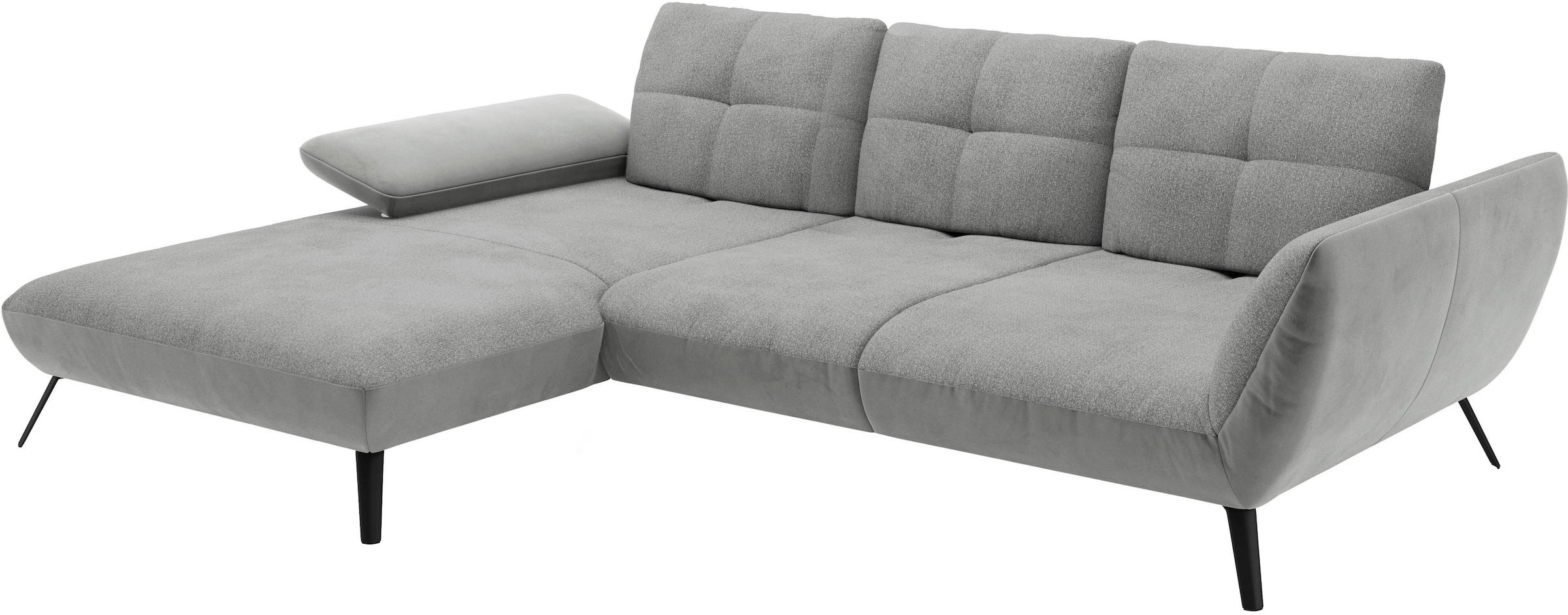 Places of Style Ecksofa »Mikado L-Form«, inkl. Sitztiefenverstellung und Armteilverstellung
