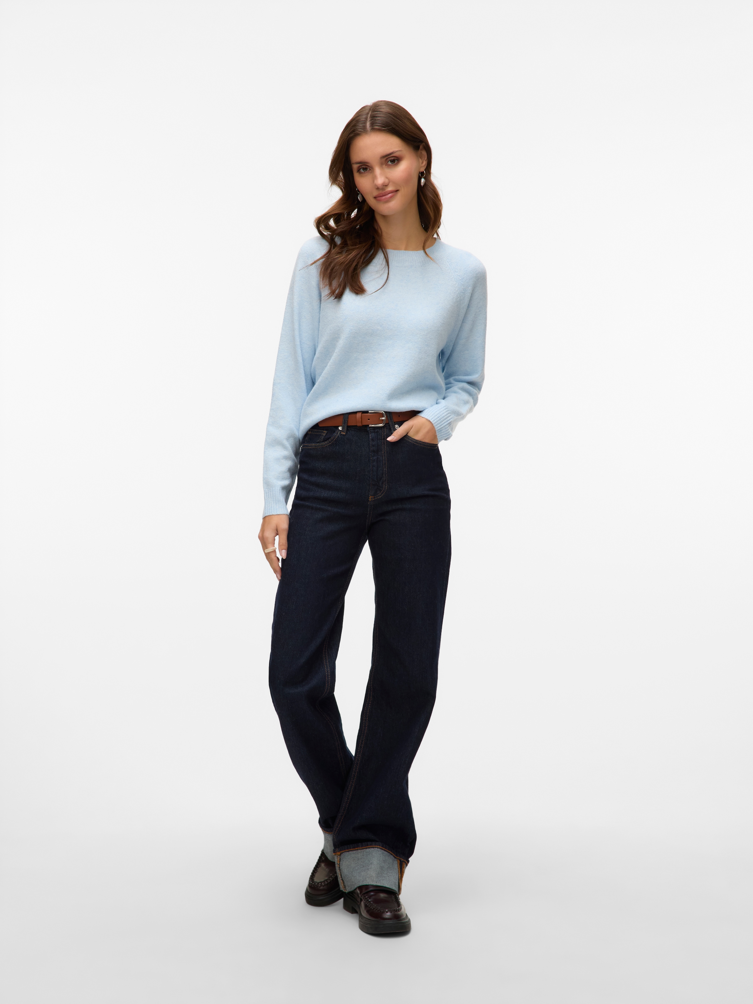 Vero Moda Rundhalspullover »VMDOFFY LS O-NECK BLOUSE GA NOOS«