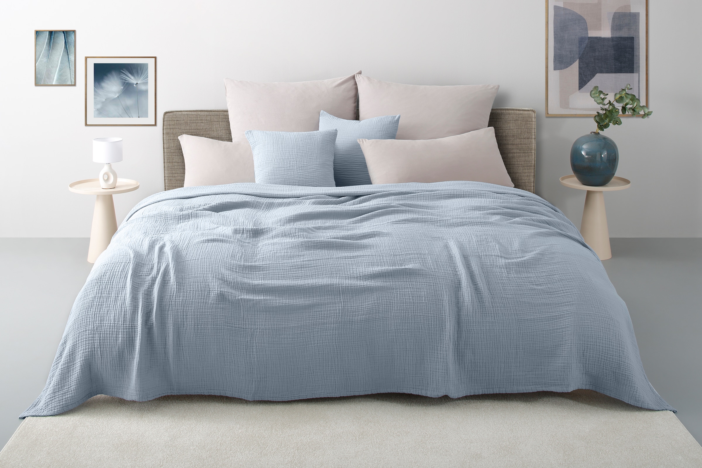 OTTO home Tagesdecke "Bailee" weiche Musselin Qualität, viele Farben erhältlich, ab 140x200 cm