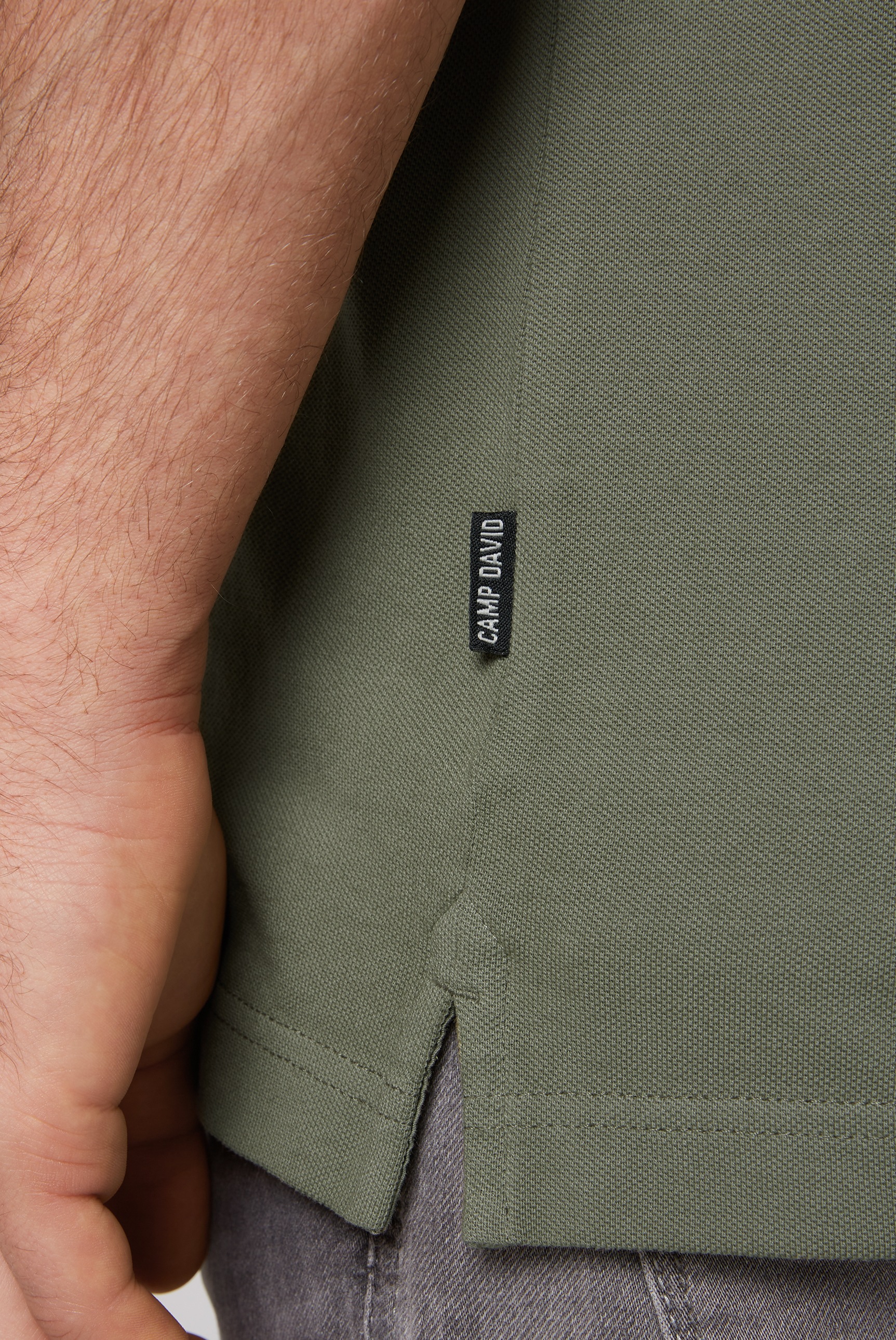 CAMP DAVID Poloshirt, mit Seitenschlitze