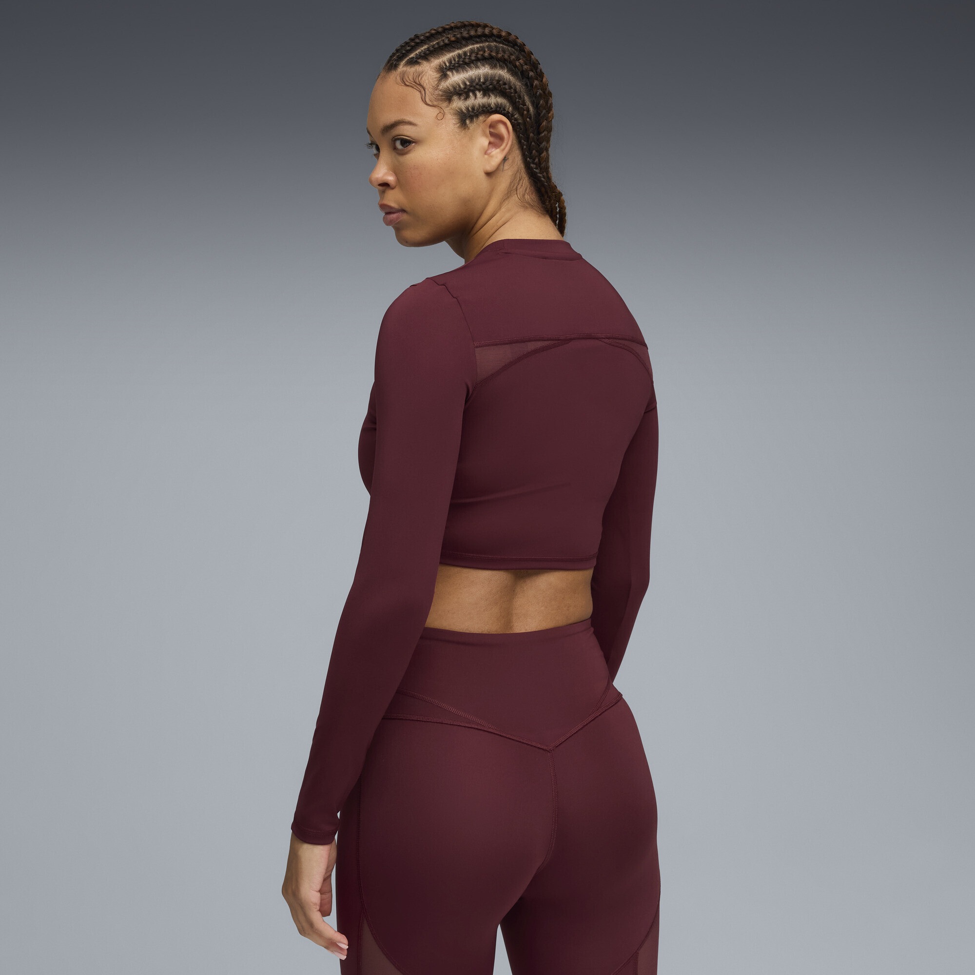 Thumbnail - PUMA Trainingsshirt "PUMA SHAPE Cropped Langarm-Top Damen"