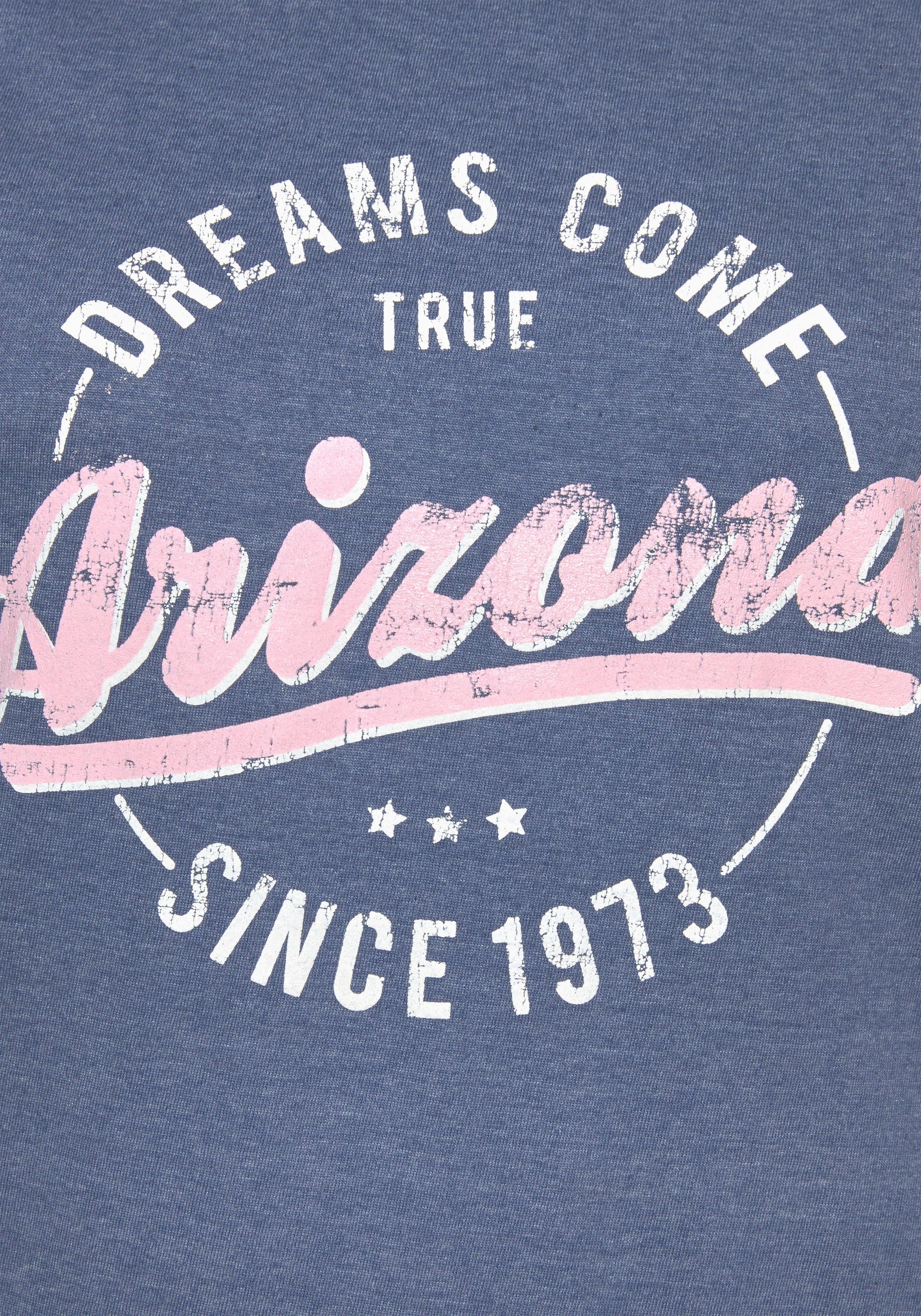 Arizona Shorty, (2 tlg.), im College-Look mit Folienprint