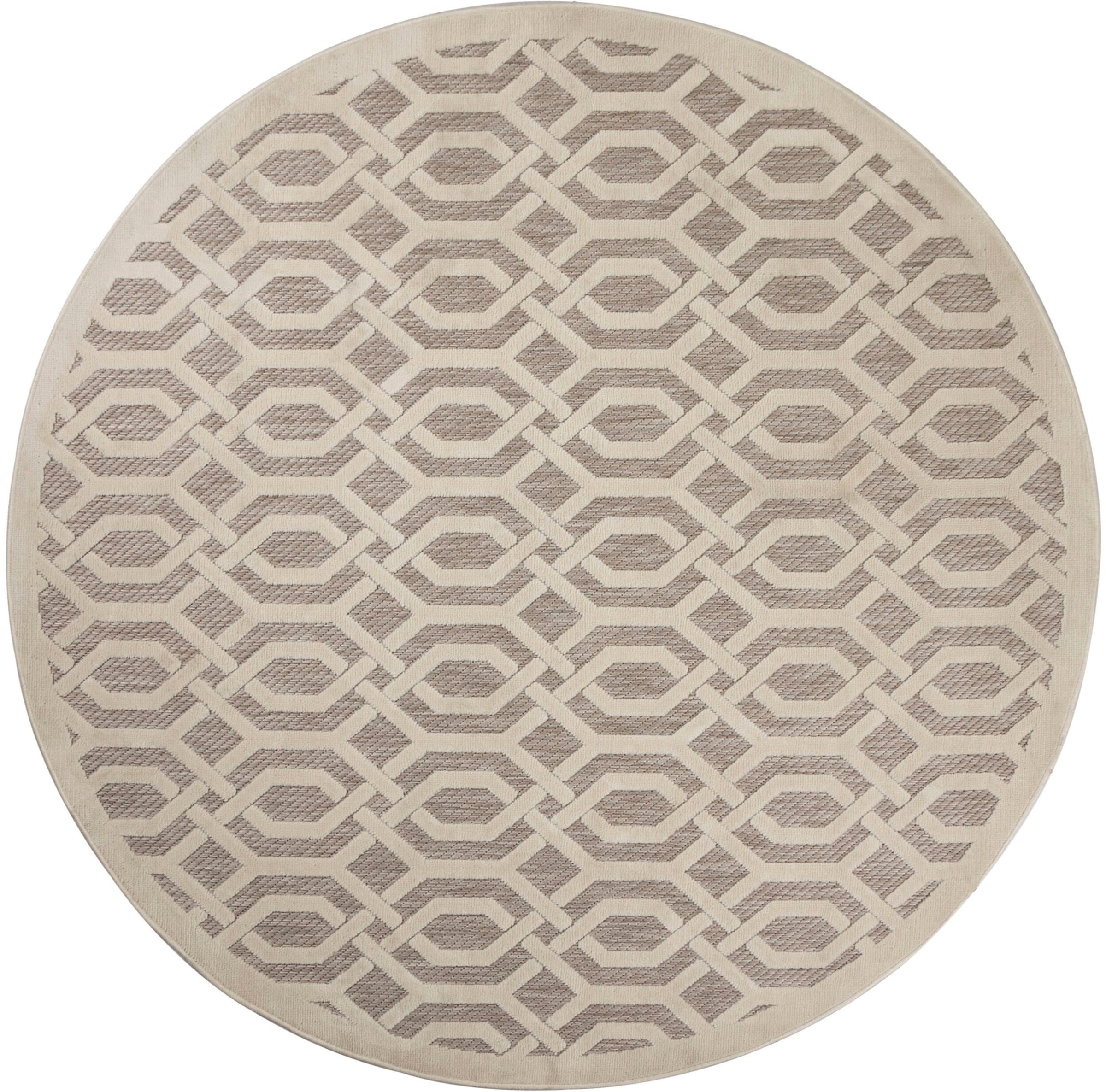 FLAIR RUGS Teppich "Mataro" rund 7 mm Höhe In- und Outdoor geeignet, elegan günstig online kaufen