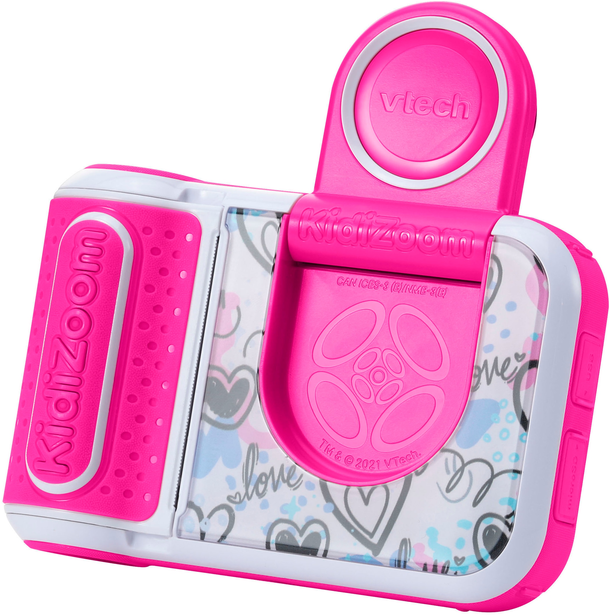 Vtech® Kinderkamera »KidiZoom Print Cam + Scrapbook Bundle«, 5 MP, mit eingebautem Thermodrucker, inkl, Thermopapier, Scrapbook + Stift
