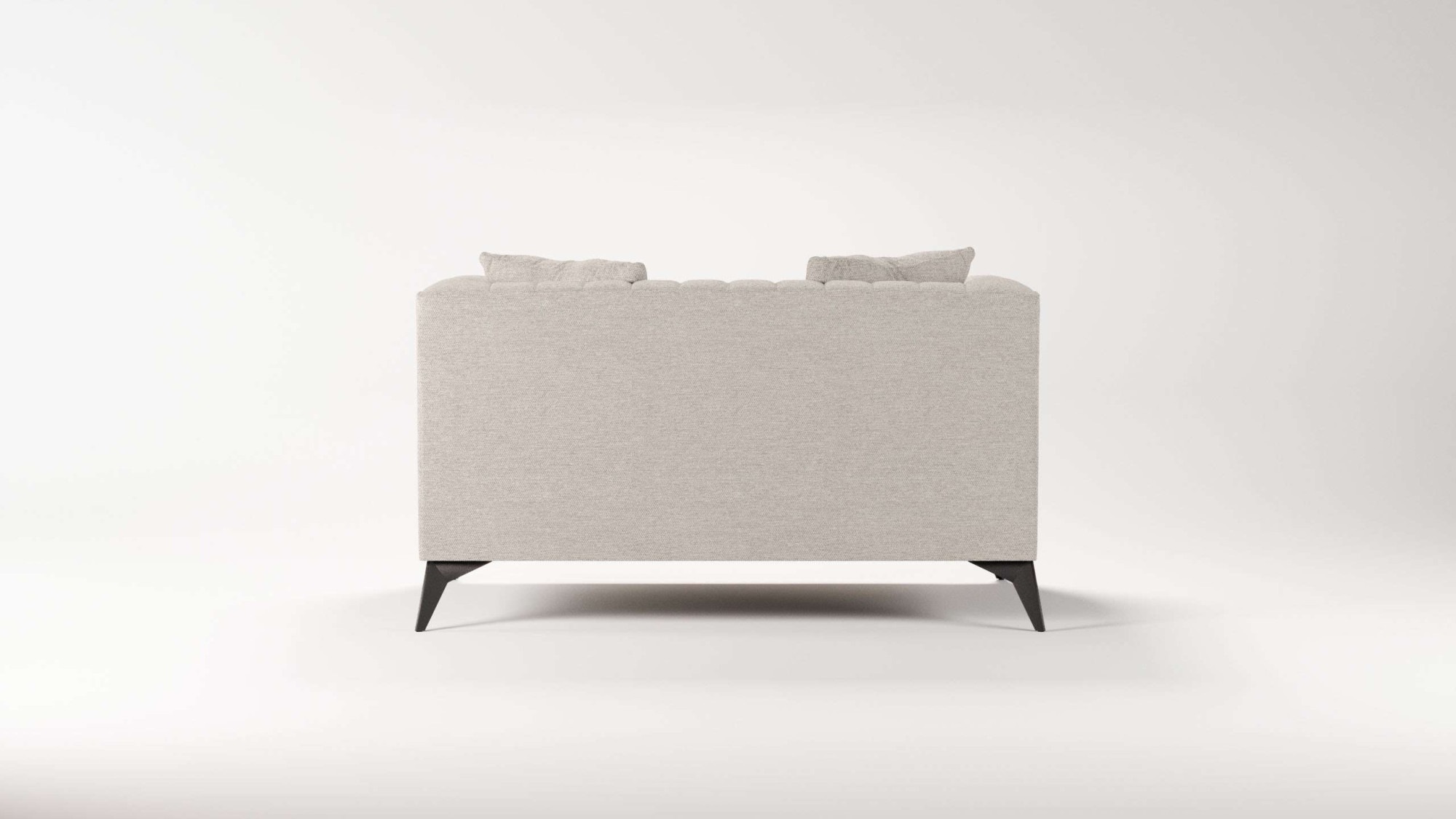 Places of Style Loveseat »MATTHEW Loungesessel, Maße B/T/H: 130/86/74 cm«, incl. Zierkissen, feine Steppung im Rücken, belastbar bis 200kg