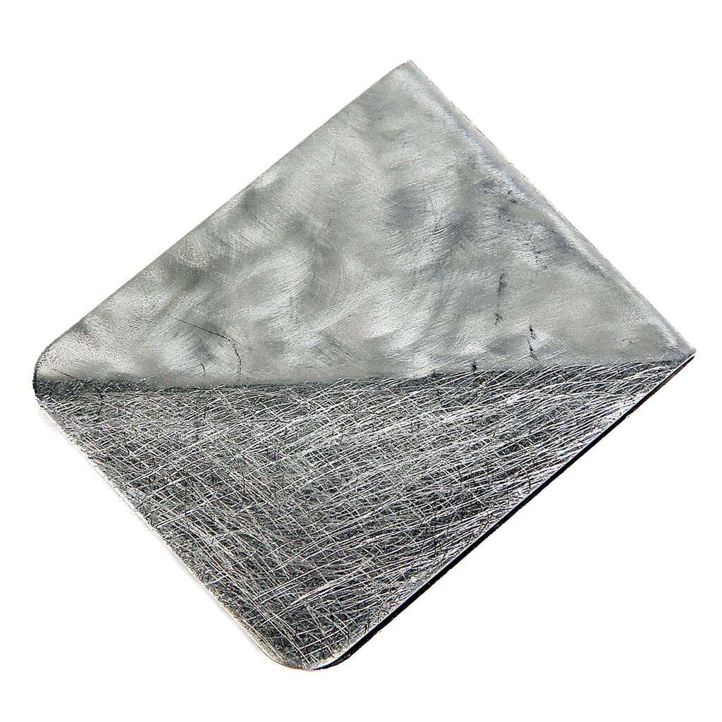 DeMarie Brosche »Aluminium gebürstet + gewolkt«
