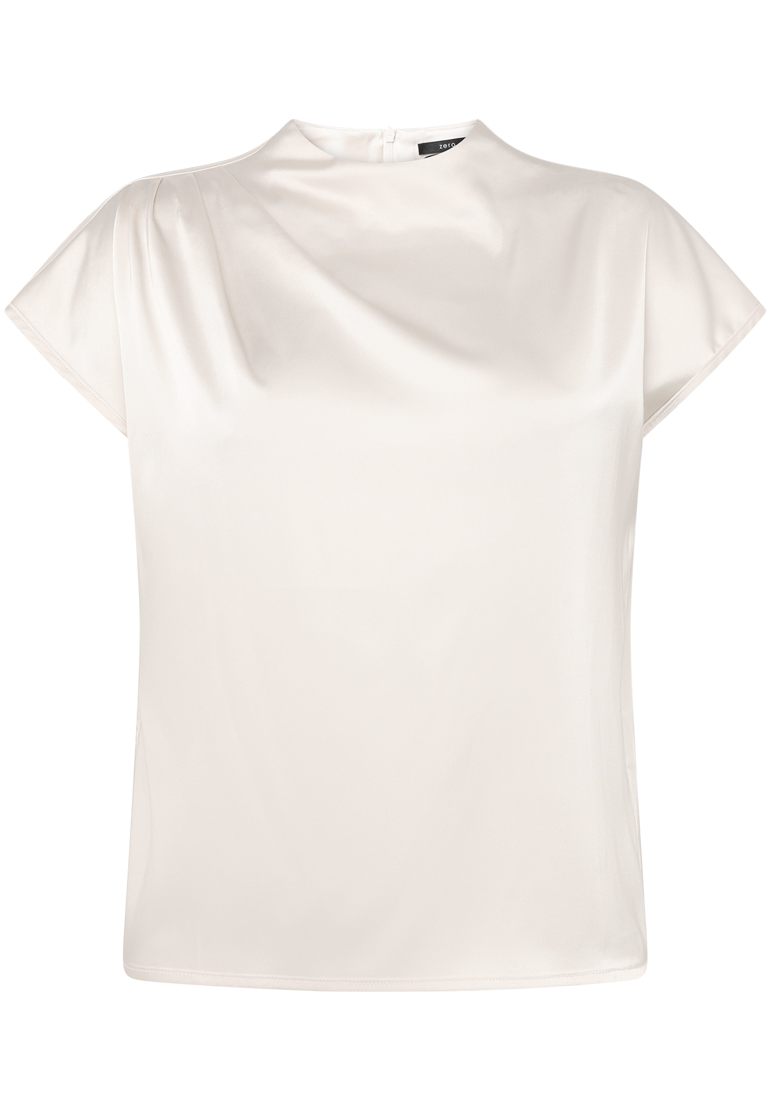 Zero Satinbluse »Damen mit Kragen«