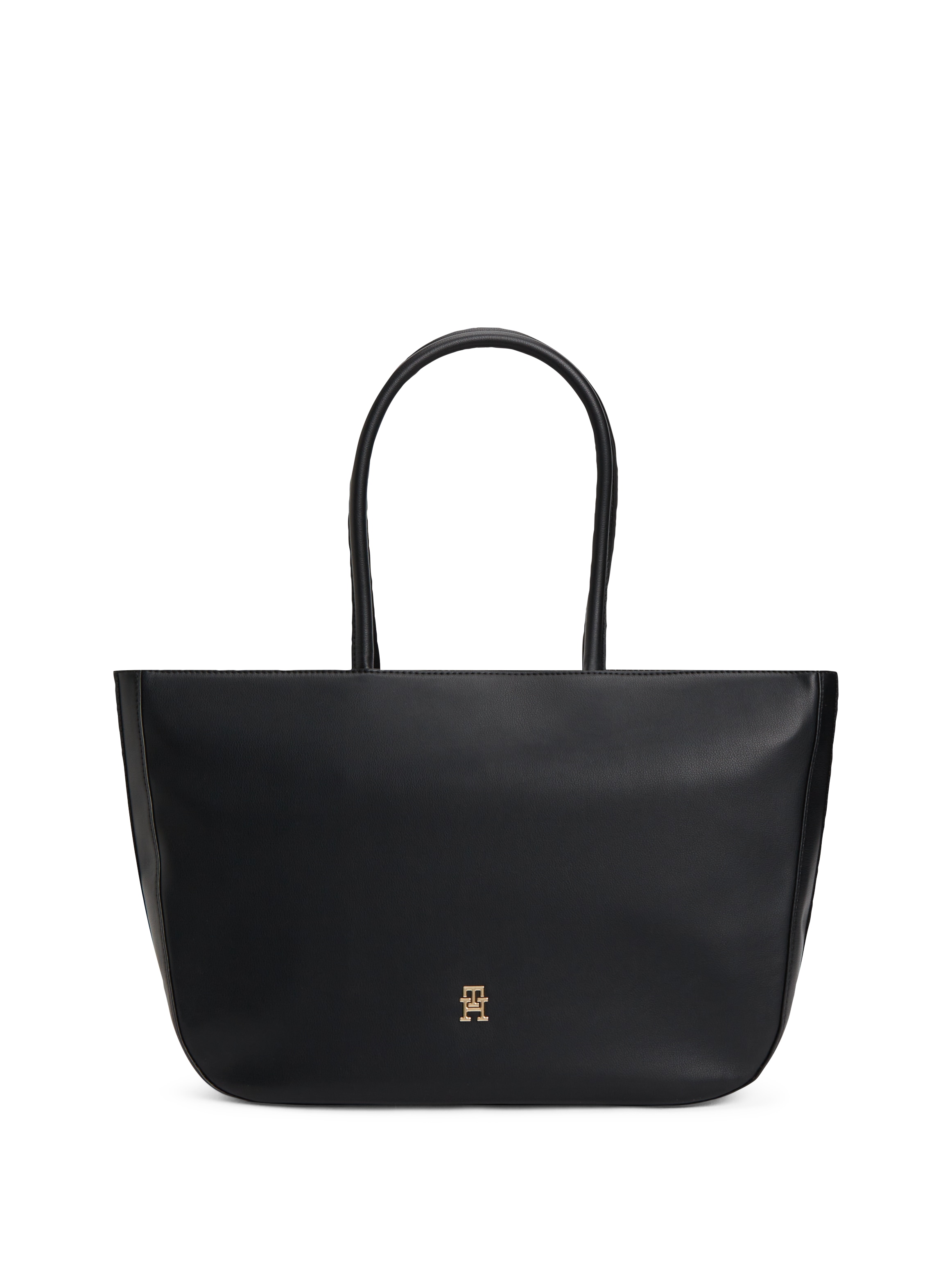 Tommy Hilfiger Tragetasche "TH LOGOTAPE TOTE" Damen Shopper, Handtasche mit goldfarbenem TH-Detail