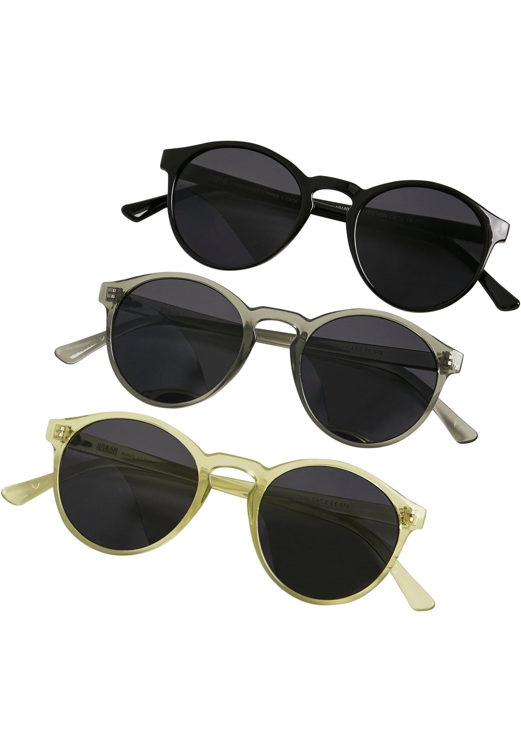 URBAN CLASSICS Sonnenbrille »Urban Classics Unisex Sunglasses Cypress 3-Pack«