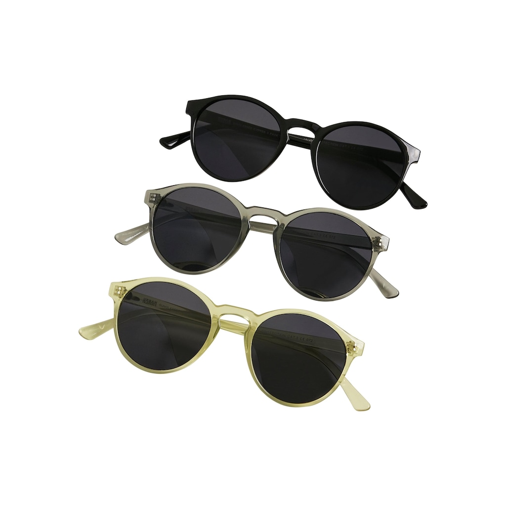 URBAN CLASSICS Sonnenbrille »Urban Classics Unisex Sunglasses Cypress 3-Pack«