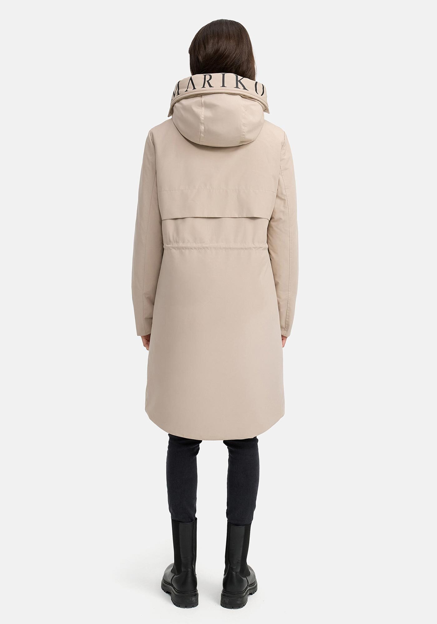 Marikoo Winterjacke »Anoukaa«, langer Parka mit abnehmbarer Kapuze