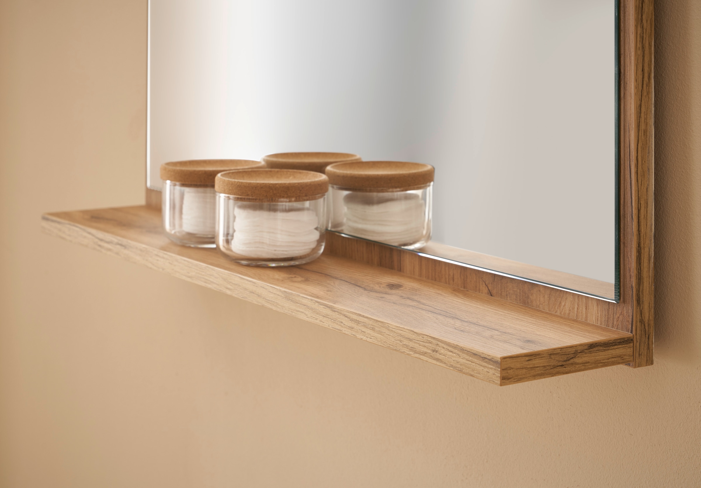 INOSIGN Badmöbel-Set »CITY/ GIRON, Bad im zeitlosen Design, 3-teiliges Badezimmer«, (Set, 3 St.), Badschränke und Spiegel, in zwei Farben verfügbar, viel Stauraum