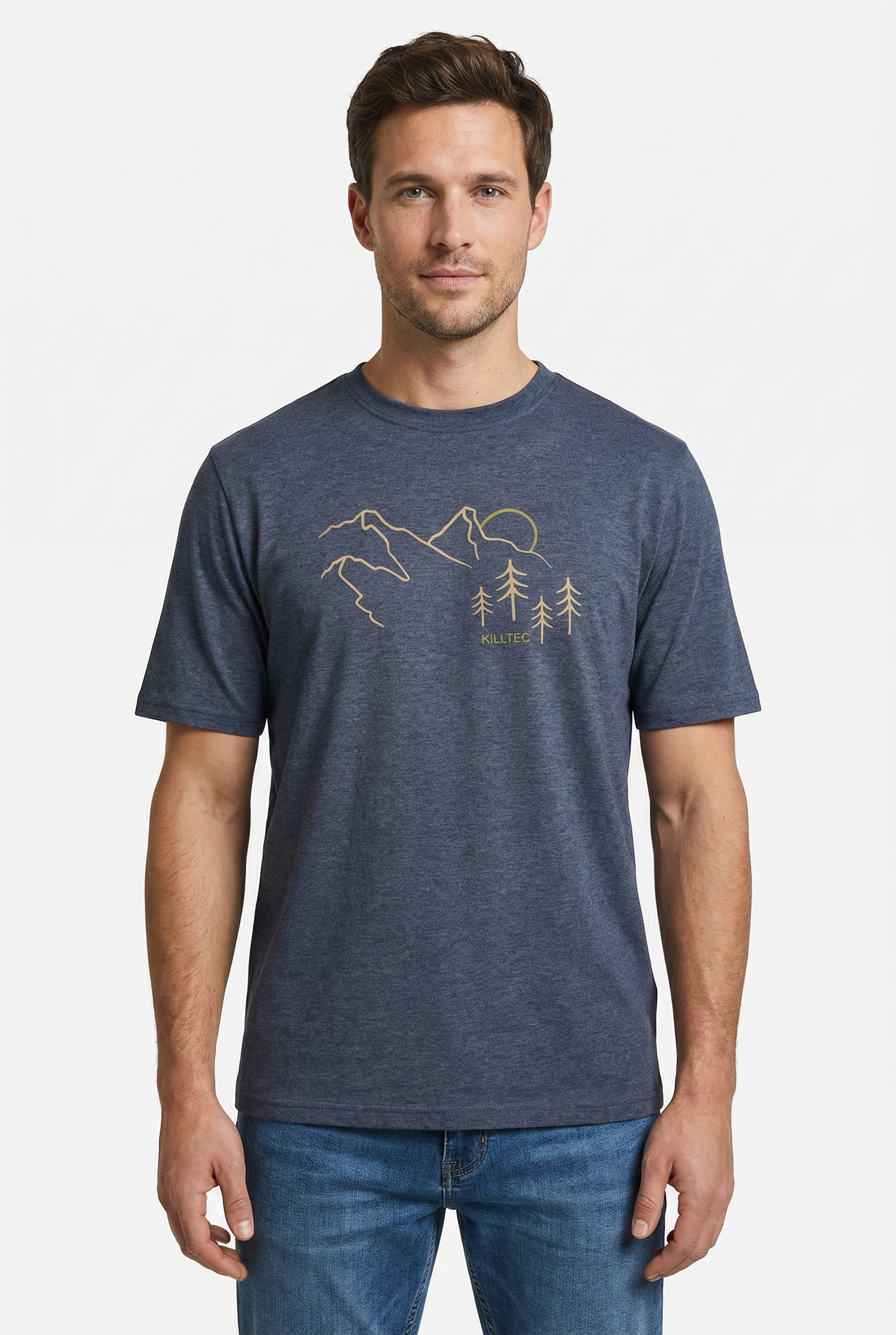 Killtec Funktionsshirt "KOS 78 MN TSHRT" für Wandern und sportliche Aktivitäten, in den Größen M bis XXL