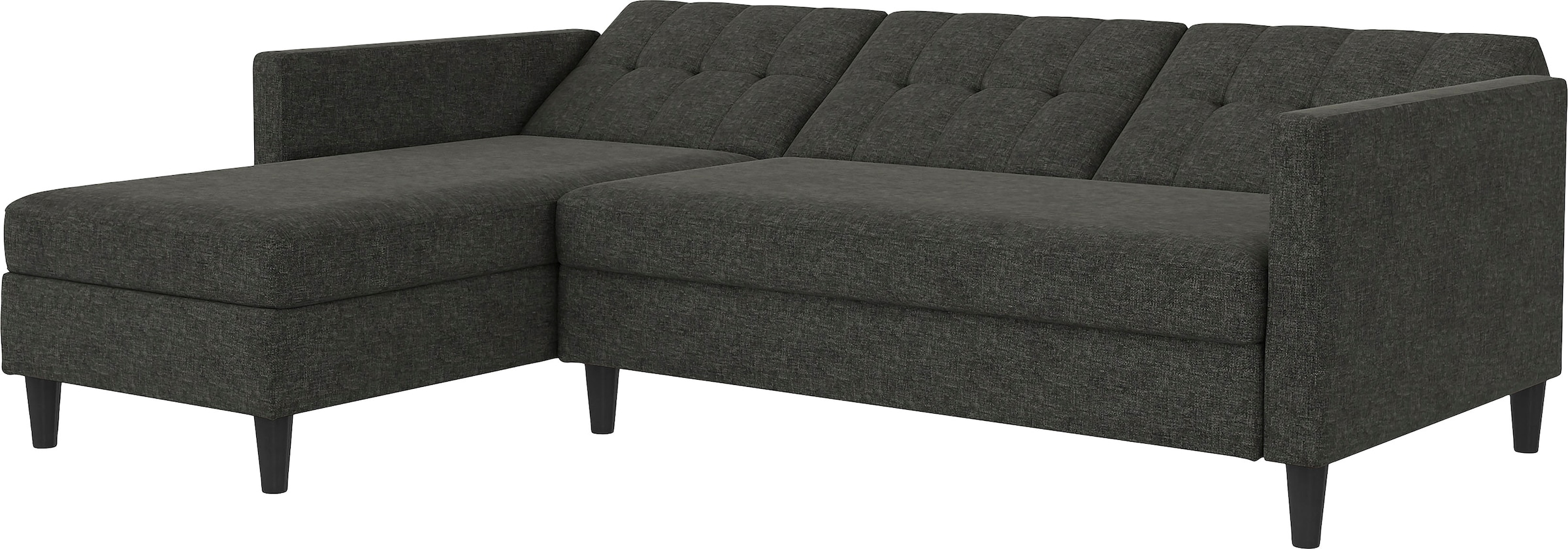 Dorel Home Ecksofa »Hartford II«, mit Bettfunktion und Stauraum, Recamiere beidseitig montierbar