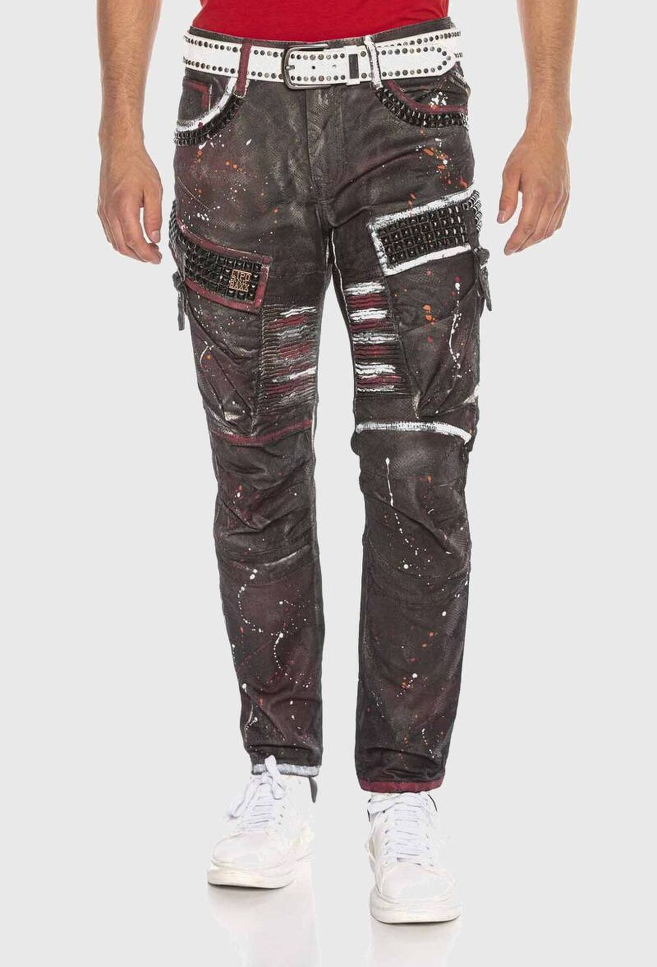 Cipo & Baxx 5-Pocket-Jeans »Cipo & Baxx Jeans« mit coolem Print