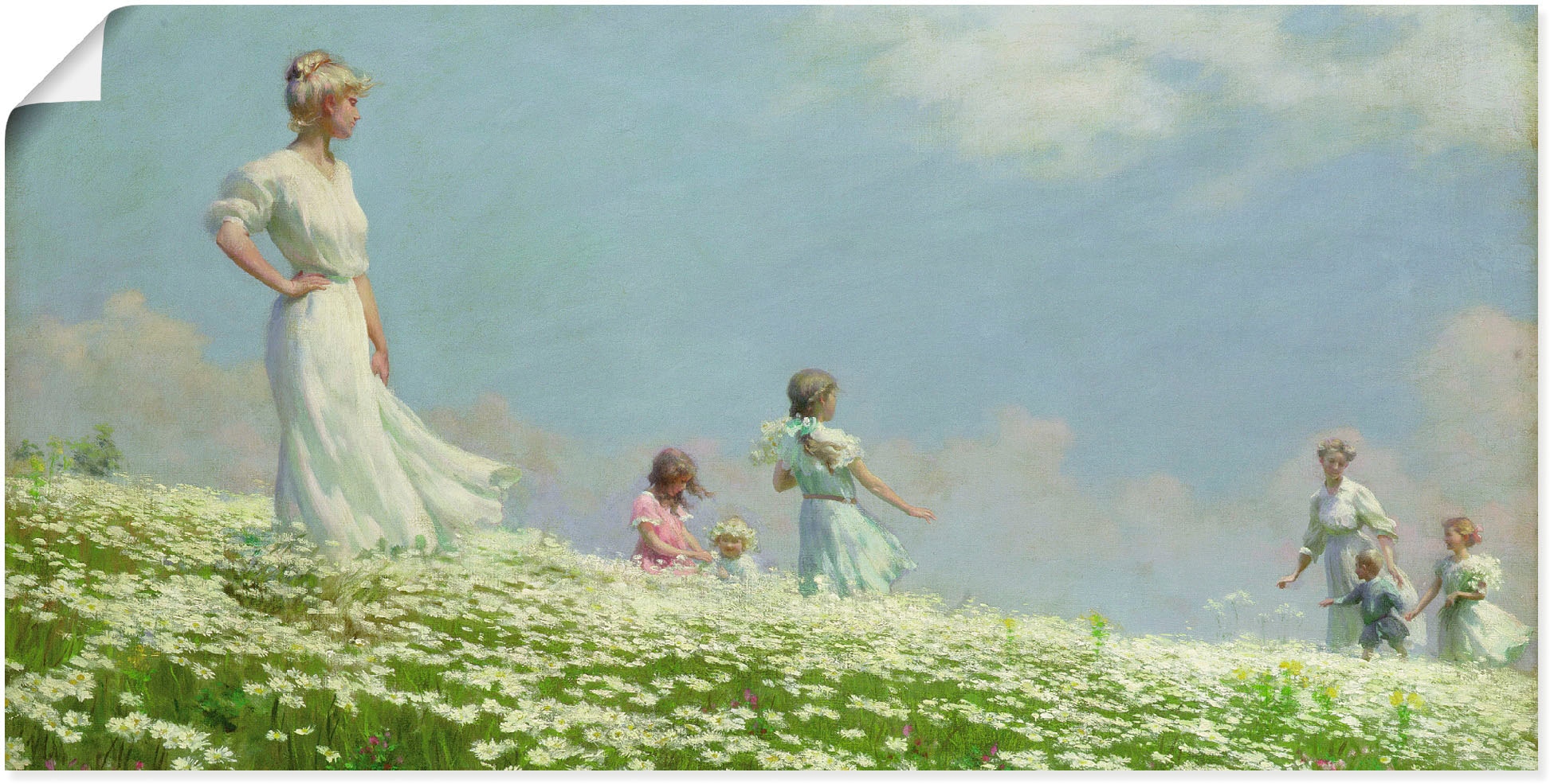Artland Wandbild "Sommer. 1906" Gruppen & Familien 1 Stk. tlg. als Leinwandbild, Poster in verschied. Größen