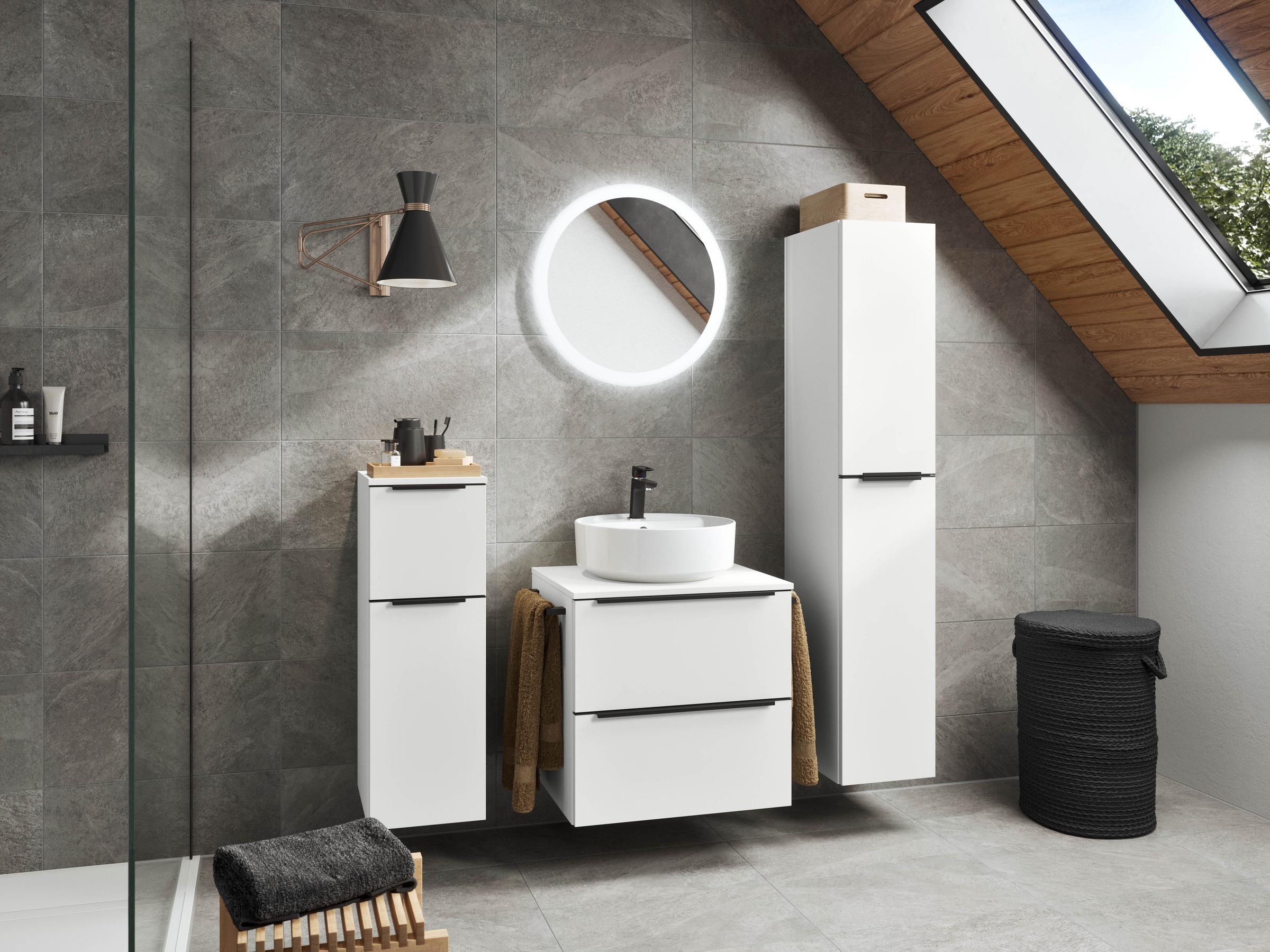 nobilia Badmöbel-Set "Alvene" vormontiert, mit Soft-Close, 2 Stk. tlg. günstig online kaufen