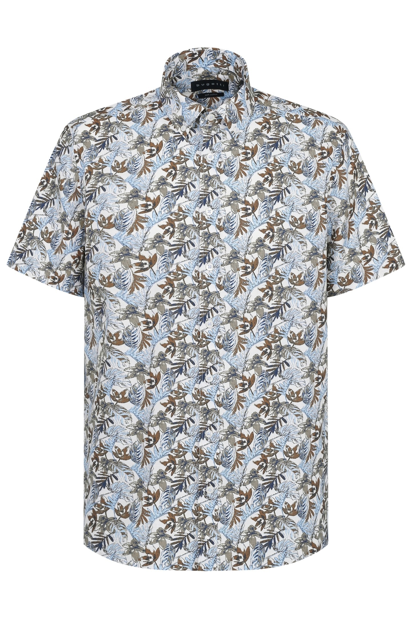 bugatti Kurzarmhemd, mit Button-Down-Kragen